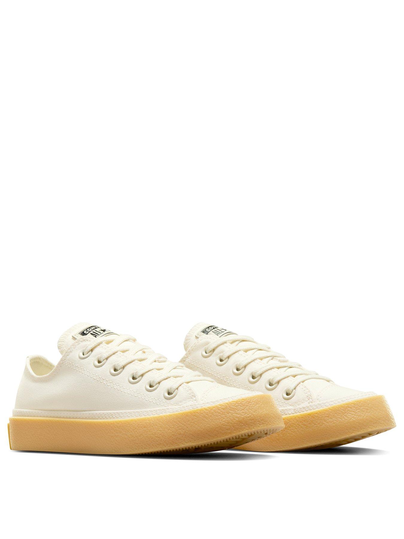  image of converse-womens-chuck-taylor-all-star-ox-low-top-canvas--ecru