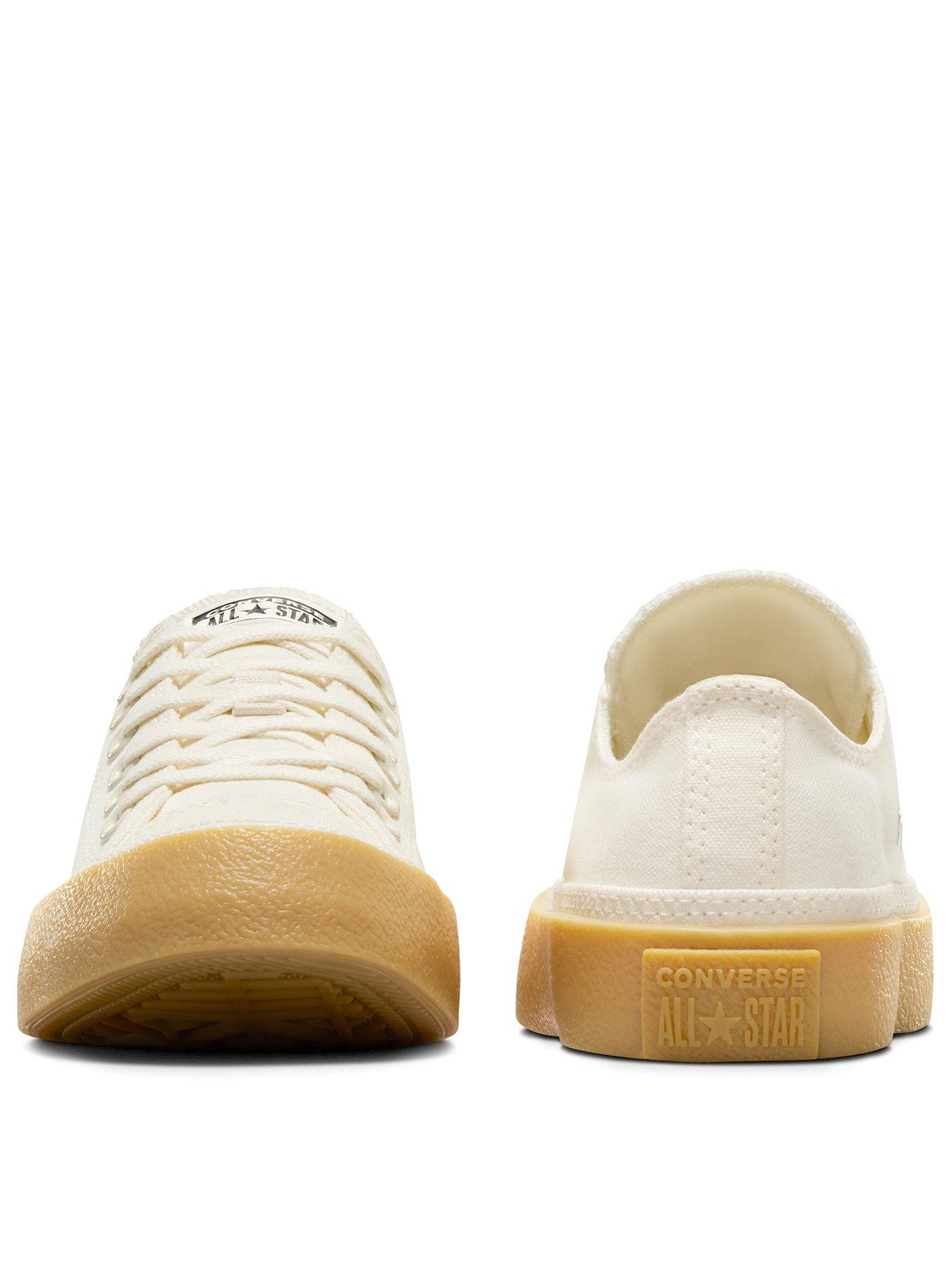  image of converse-womens-chuck-taylor-all-star-ox-low-top-canvas--ecru
