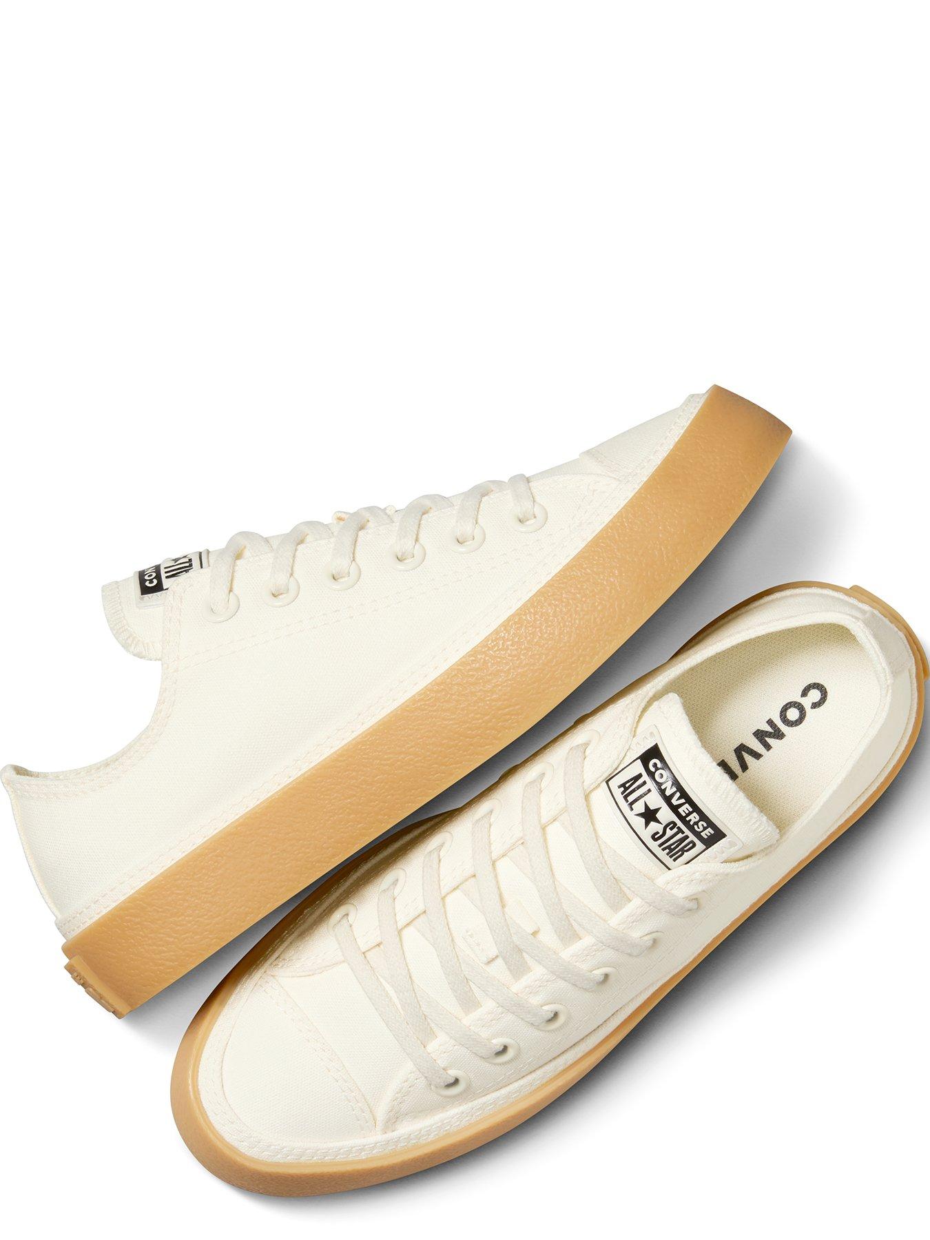  image of converse-womens-chuck-taylor-all-star-ox-low-top-canvas--ecru