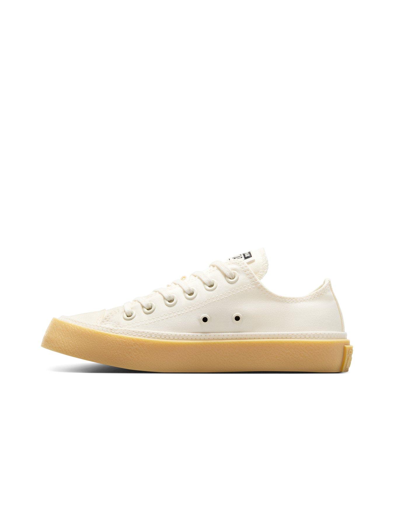  image of converse-womens-chuck-taylor-all-star-ox-low-top-canvas--ecru