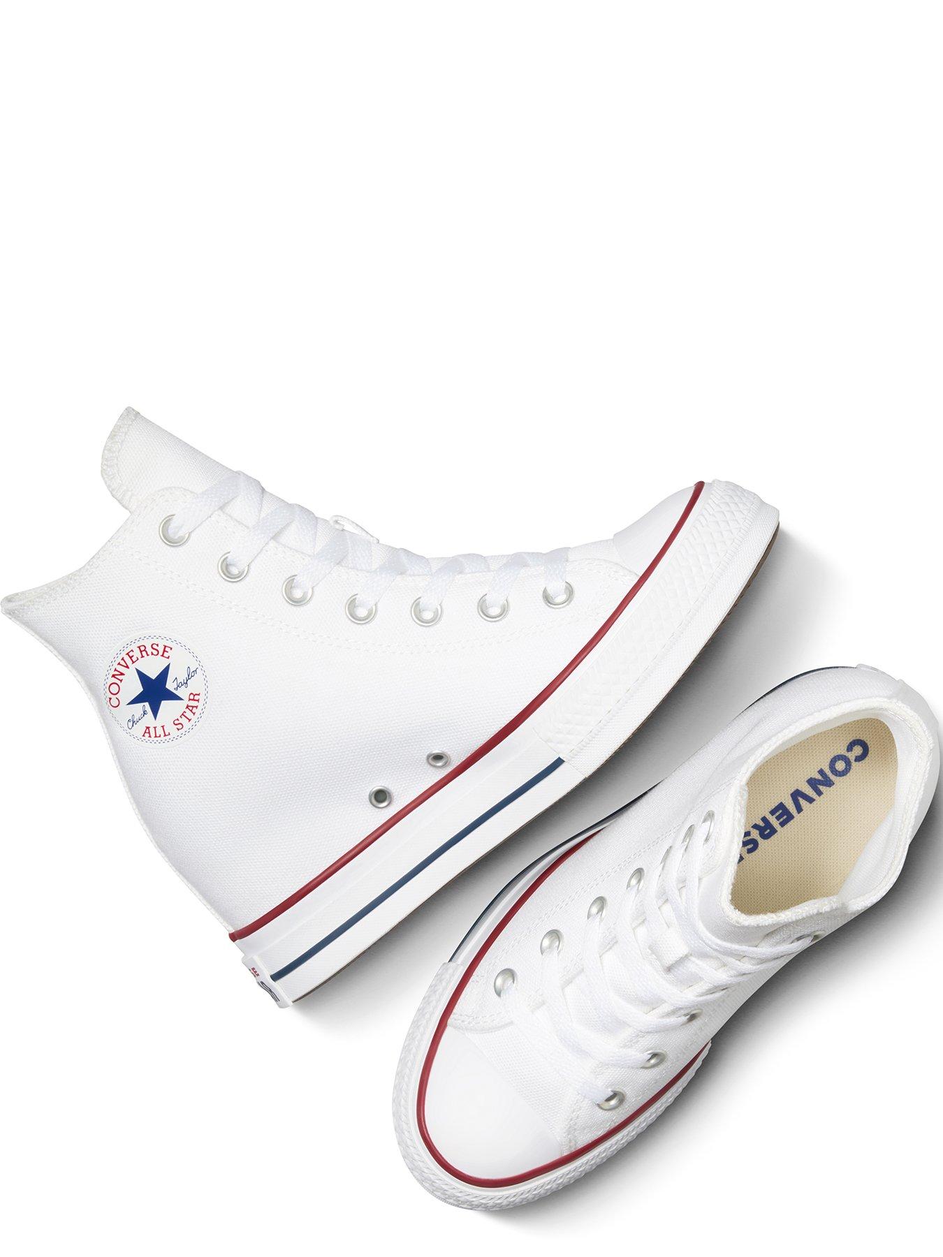  image of converse-womens-chuck-taylor-all-star-classic-wedge-platform-high-tops-rednavy-white