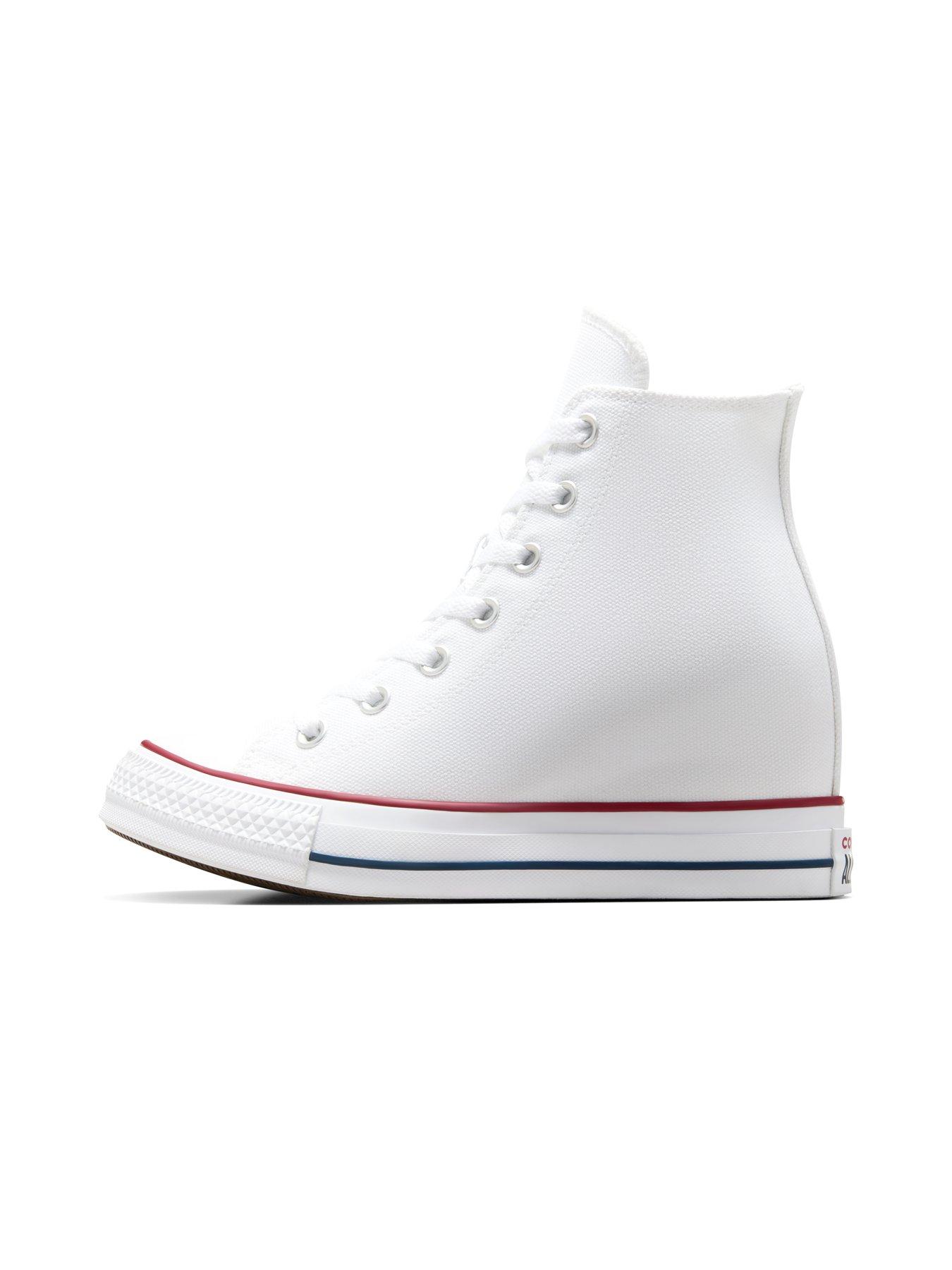  image of converse-womens-chuck-taylor-all-star-classic-wedge-platform-high-tops-rednavy-white