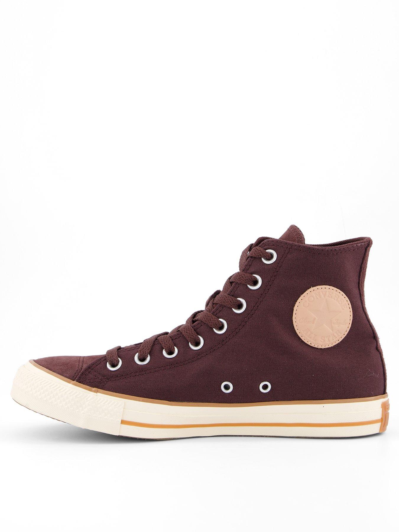 靴 CHUCK TAYLOR CANVAS HI BROWN 24.0 Unisex-Converse-Chuck-Taylor-