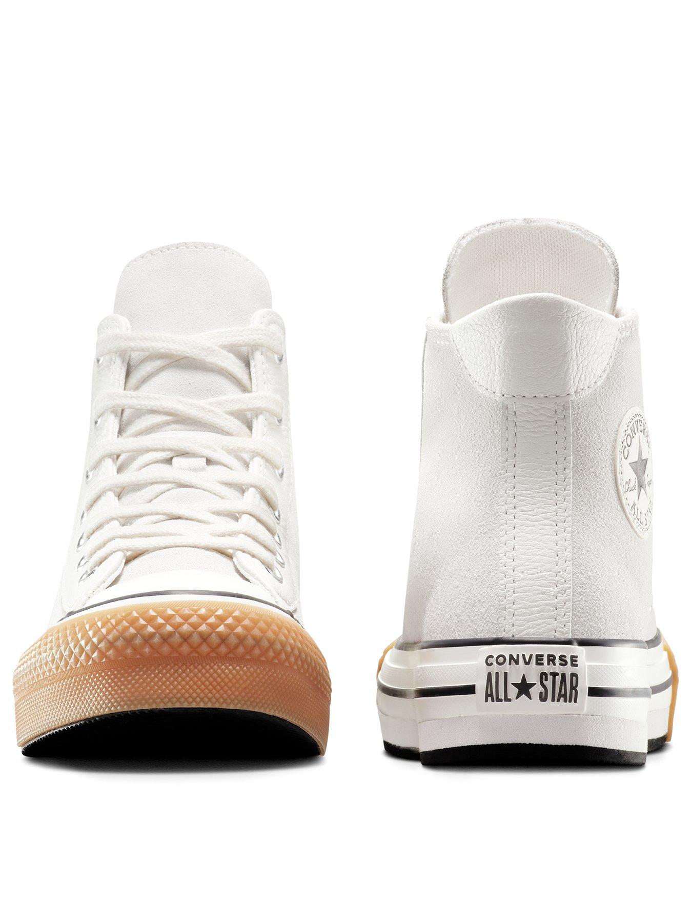  image of converse-kids-chuck-taylor-all-star-eva-lift-suede-hi-beige