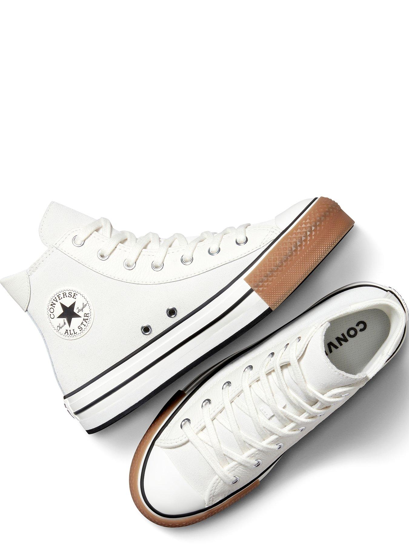 image of converse-kids-chuck-taylor-all-star-eva-lift-suede-hi-beige