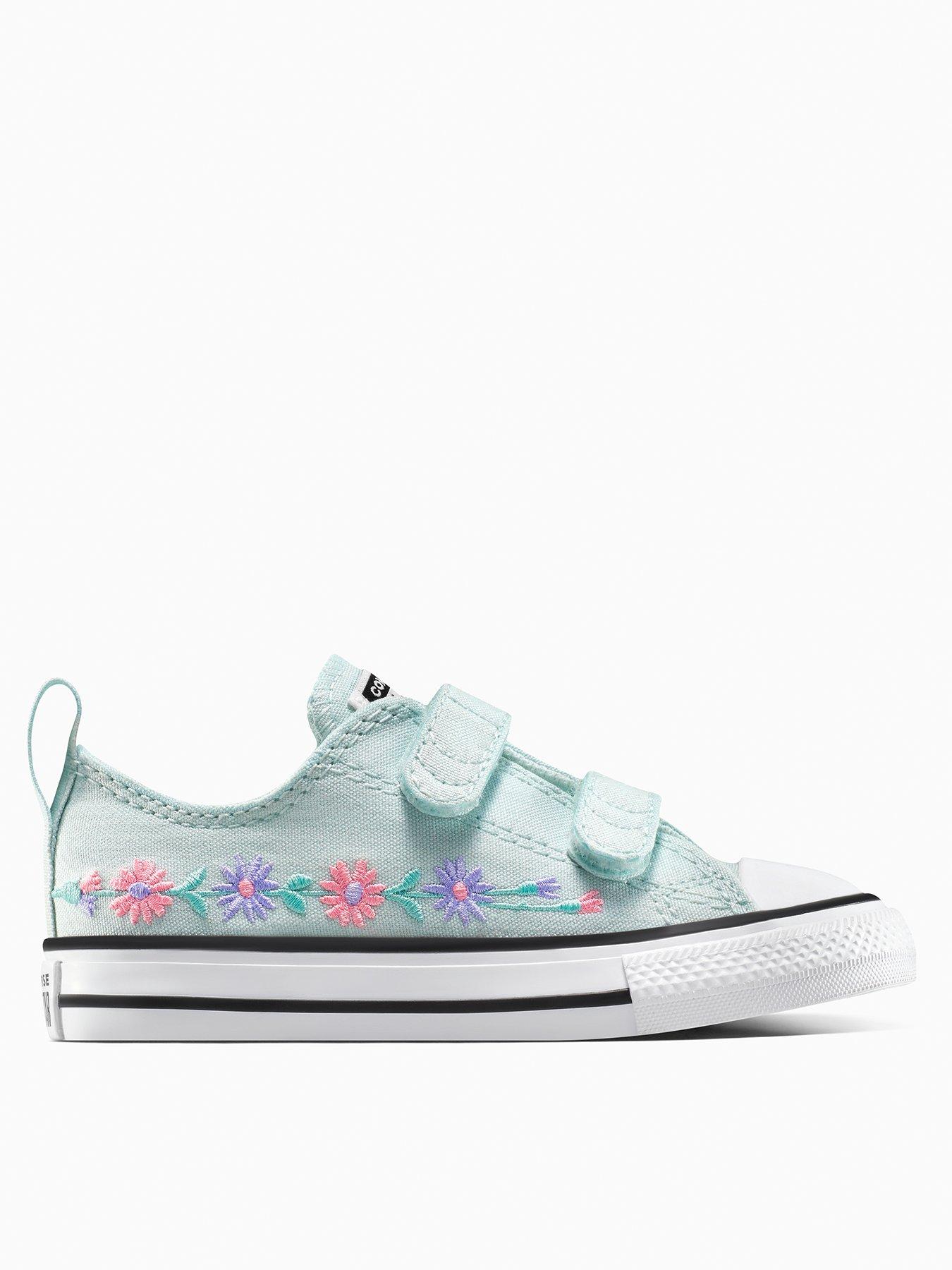 Converse Toddler Ox Trainers - You Dew You/Lt Jellyfish Jitte - Green