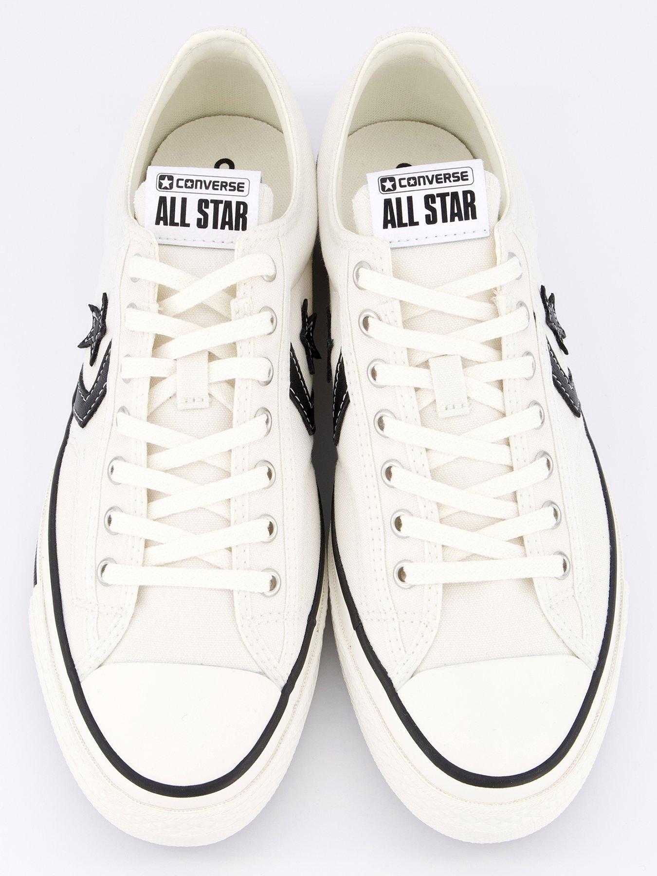  image of converse-mens-star-player-76-canvas-ox-trainers-white