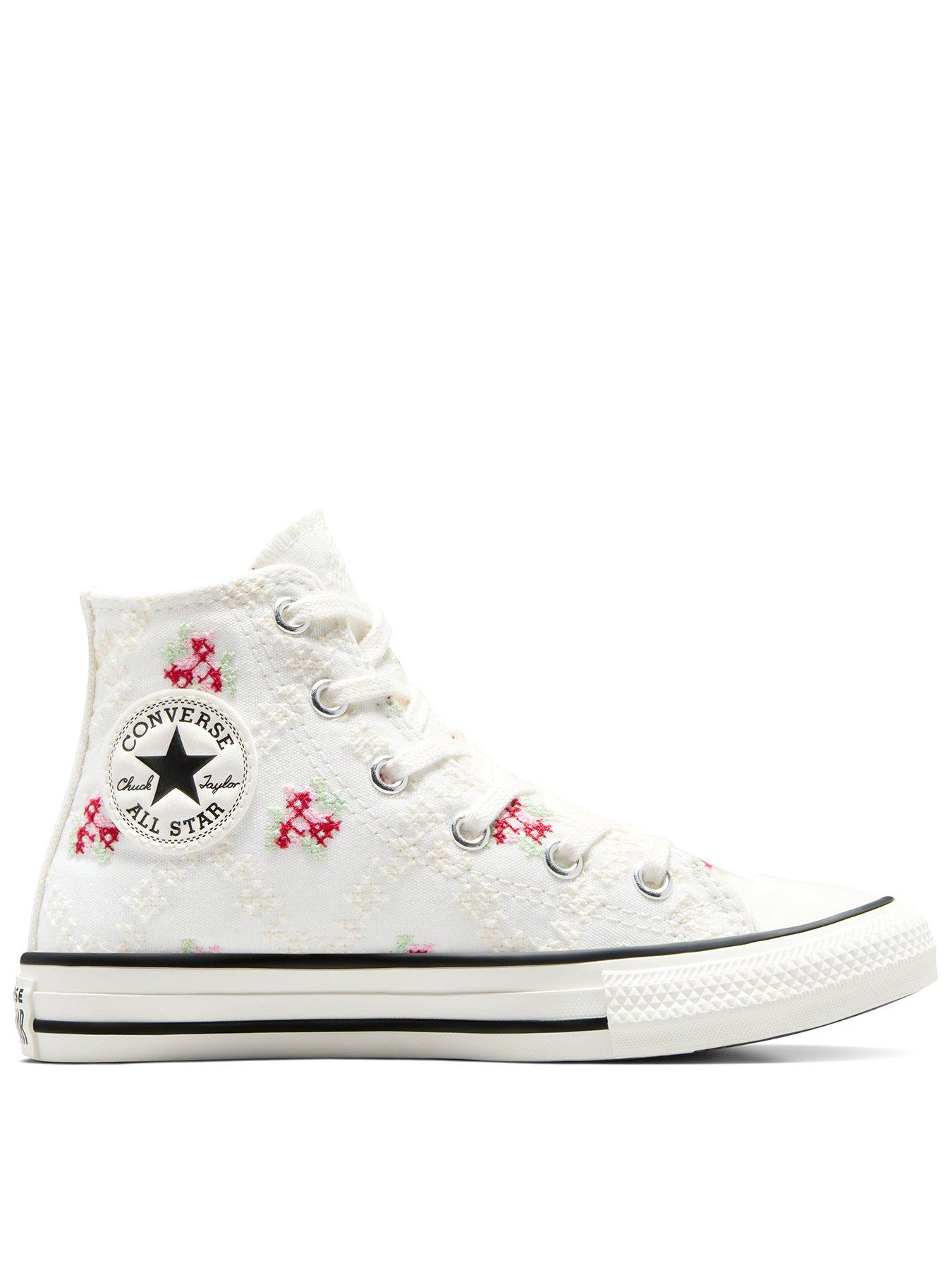  image of converse-kids-chuck-taylor-all-star-canvas-hi-tops-white