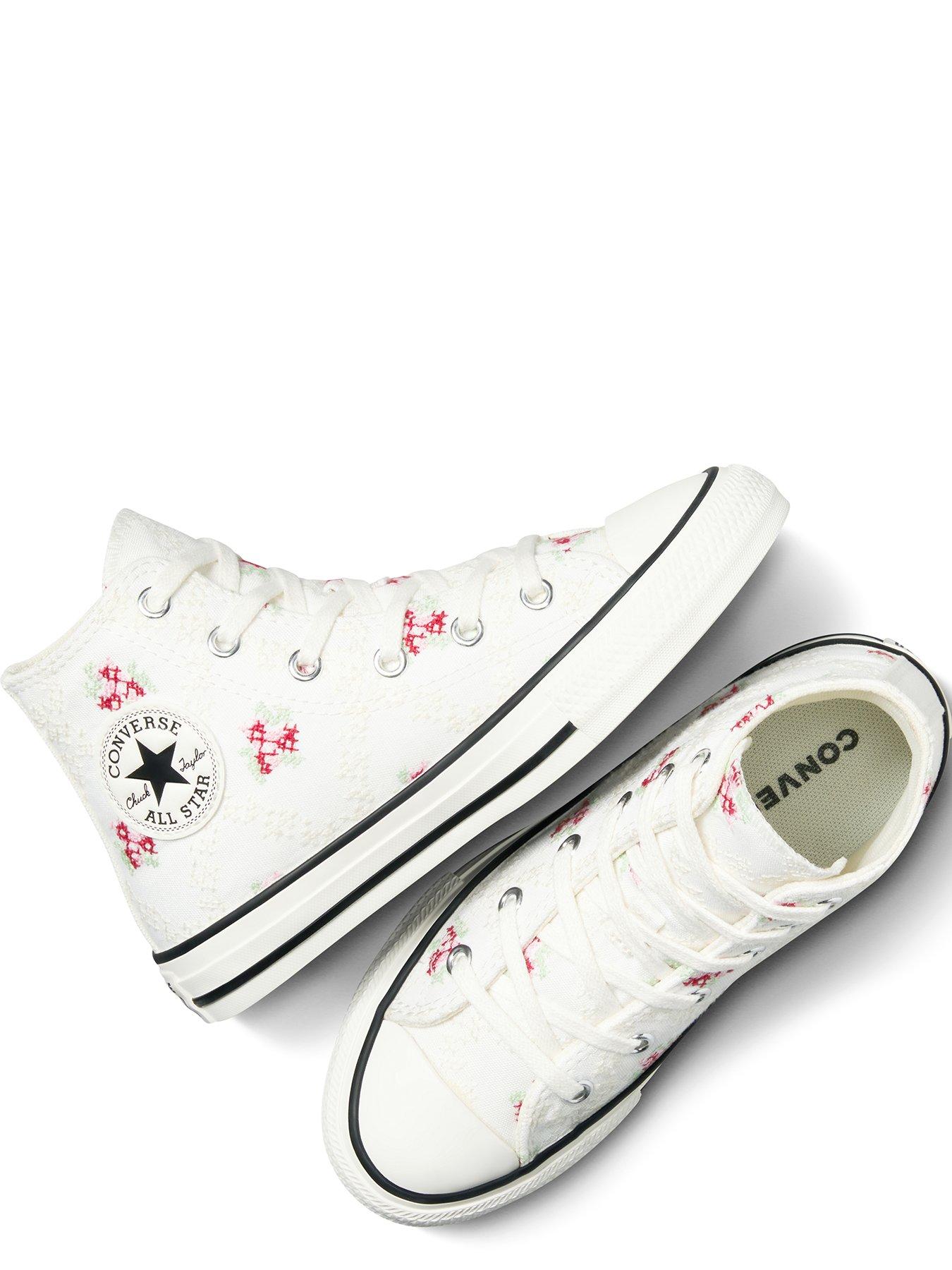  image of converse-kids-chuck-taylor-all-star-canvas-hi-tops-white