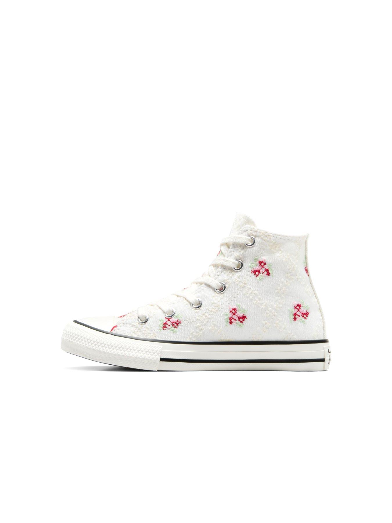  image of converse-kids-chuck-taylor-all-star-canvas-hi-tops-white