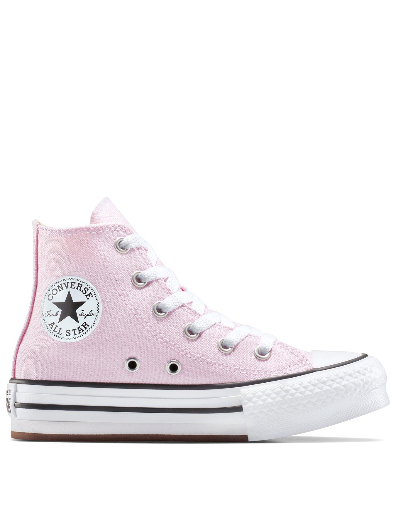 Converse Kids Eva Lift Hi Trainers - Light Dune/White/Light Dune