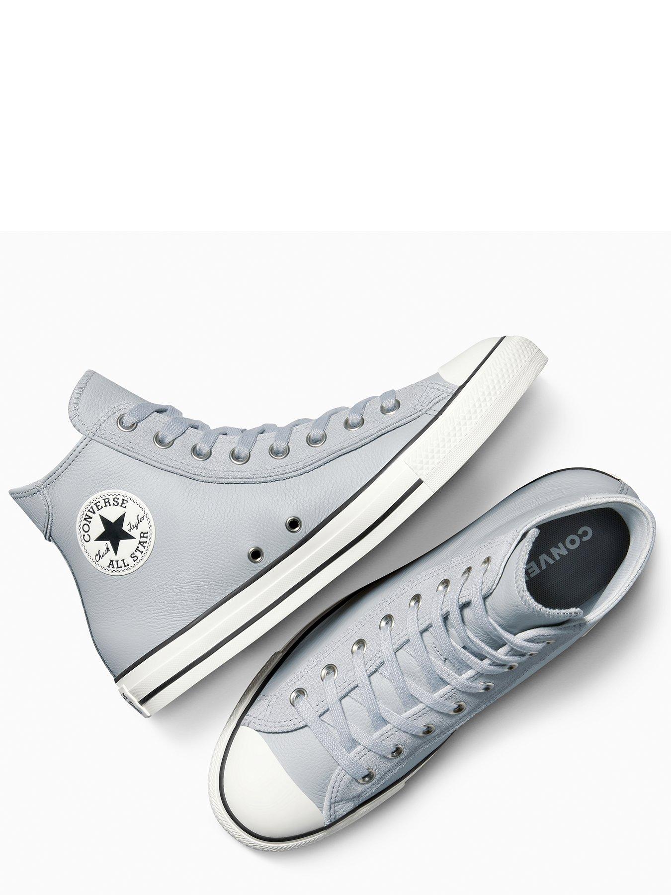  image of converse-mens-chuck-taylor-all-star-wide-hi-top-leather-hibarely-egretclassic