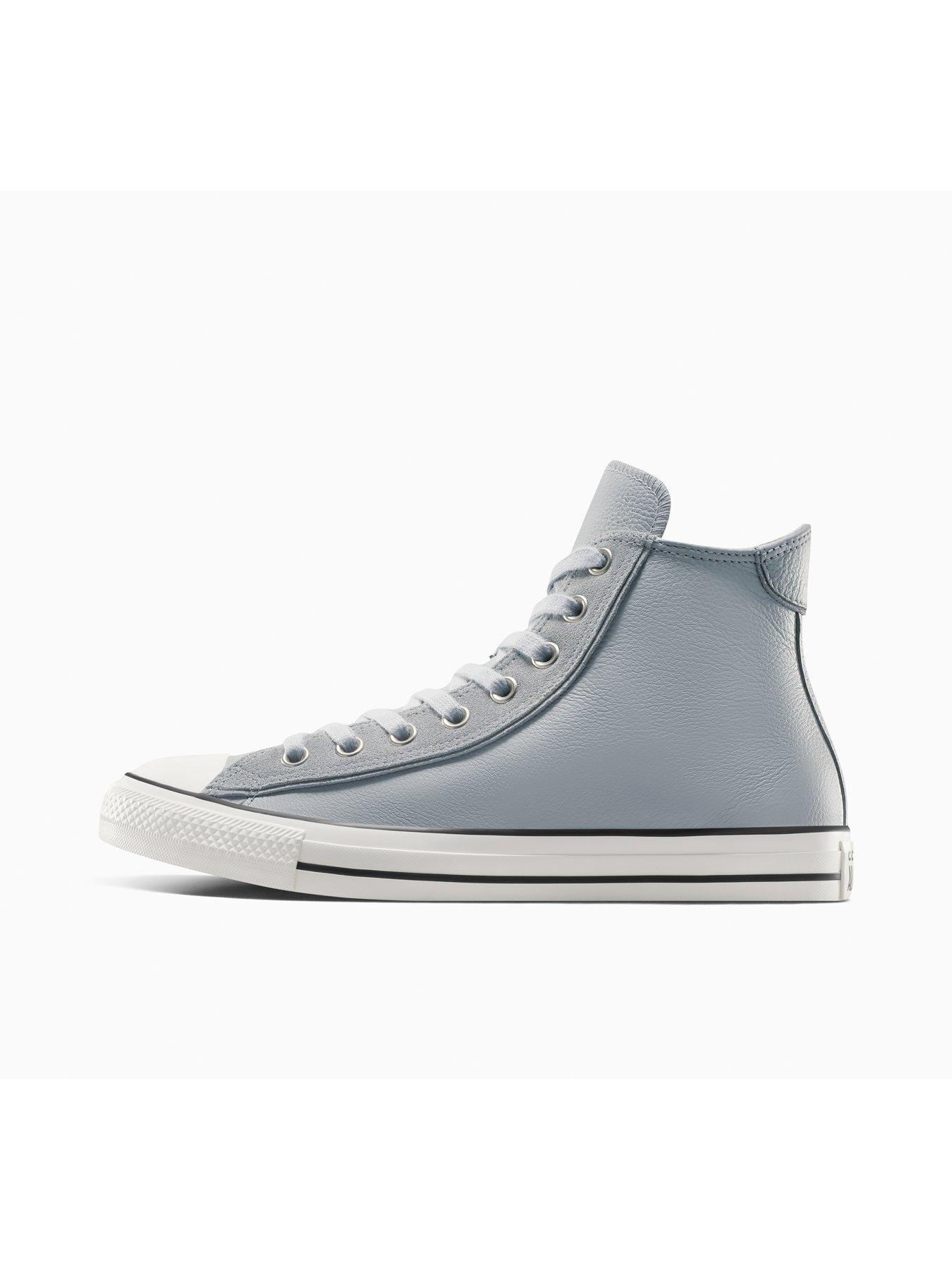  image of converse-mens-chuck-taylor-all-star-wide-hi-top-leather-hibarely-egretclassic
