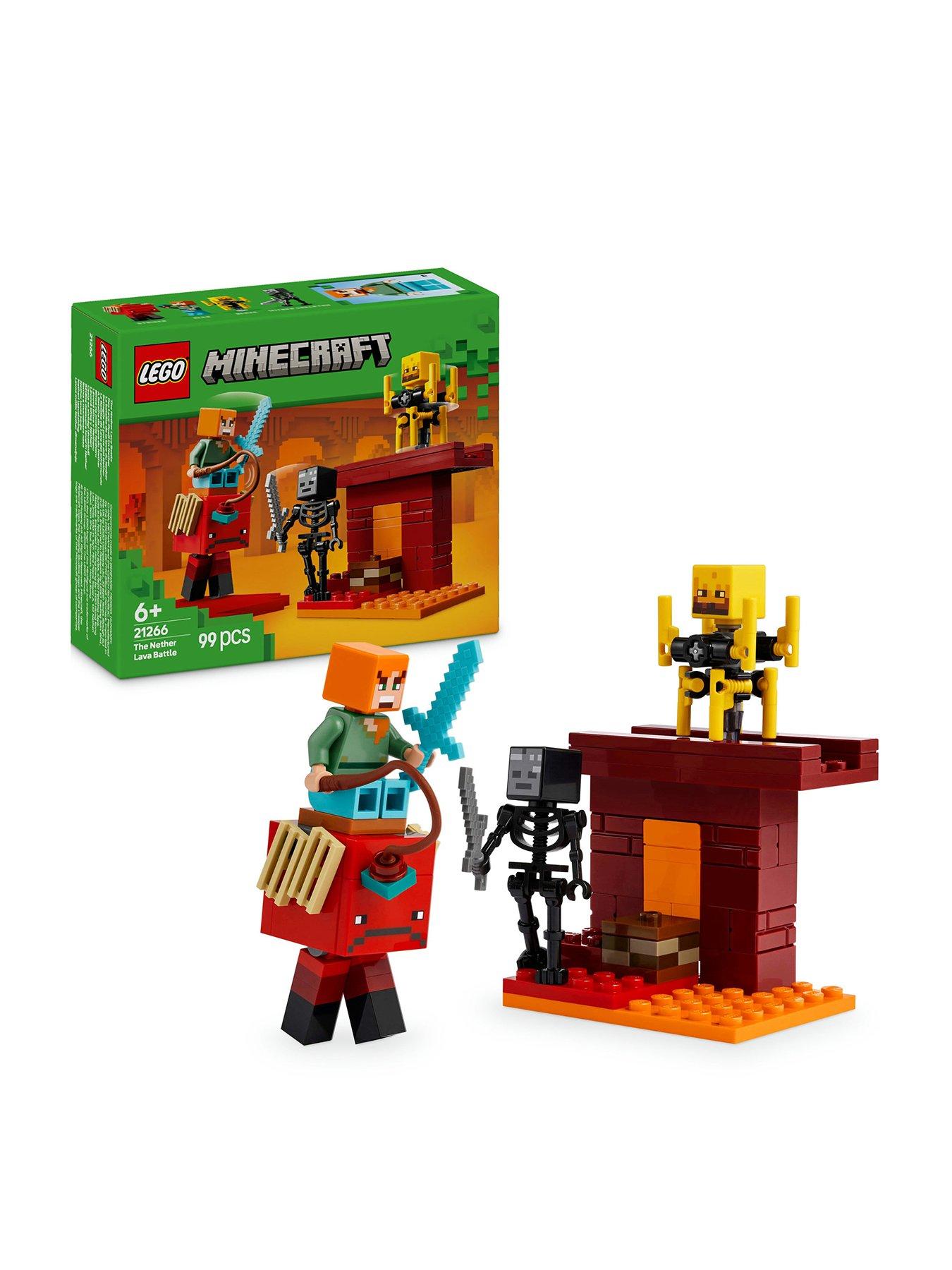  image of lego-minecraft-the-nether-lava-battle-set-21266