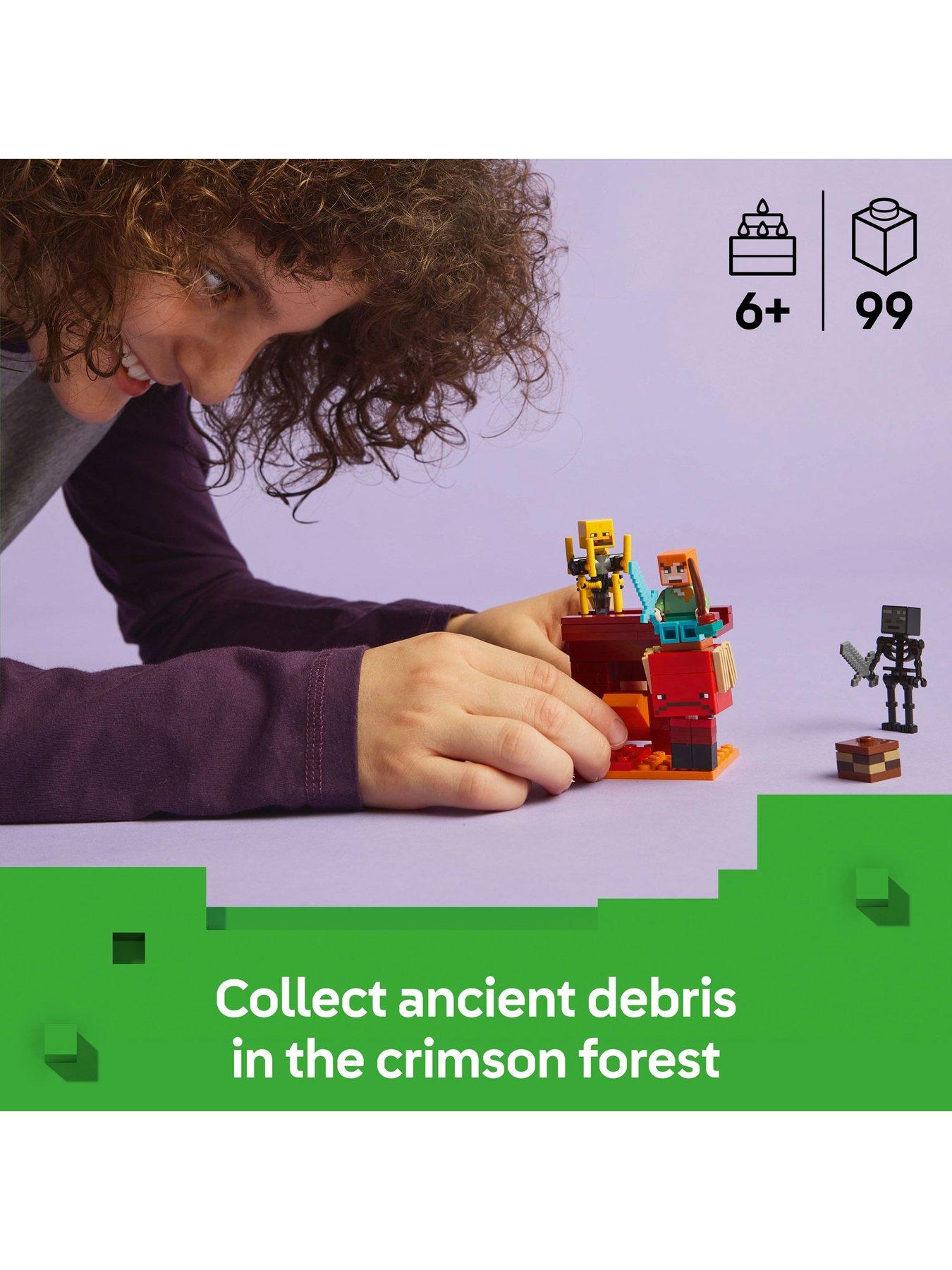  image of lego-minecraft-the-nether-lava-battle-set-21266