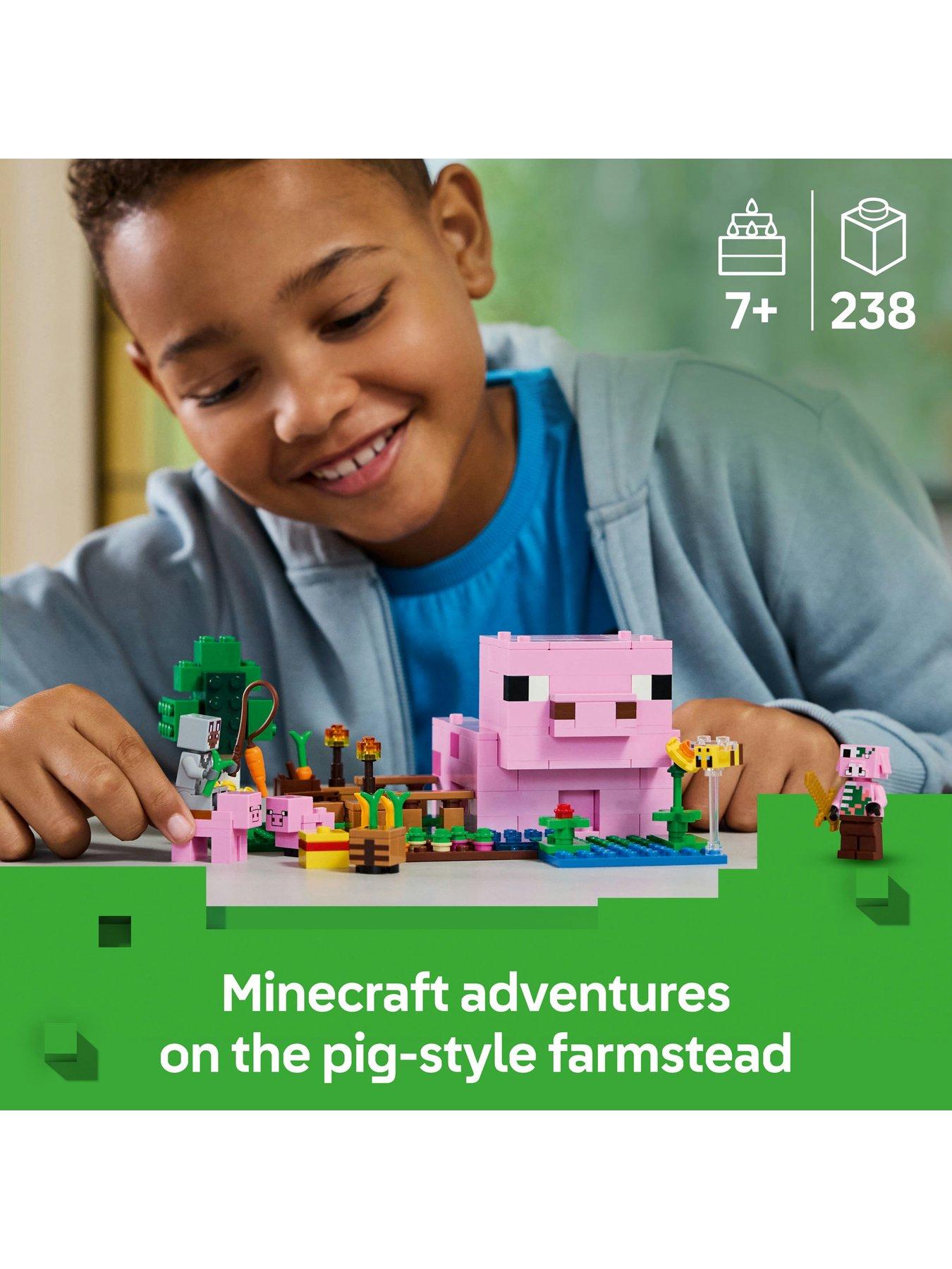  image of lego-minecraft-the-baby-pig-house-toy-for-kids-21268