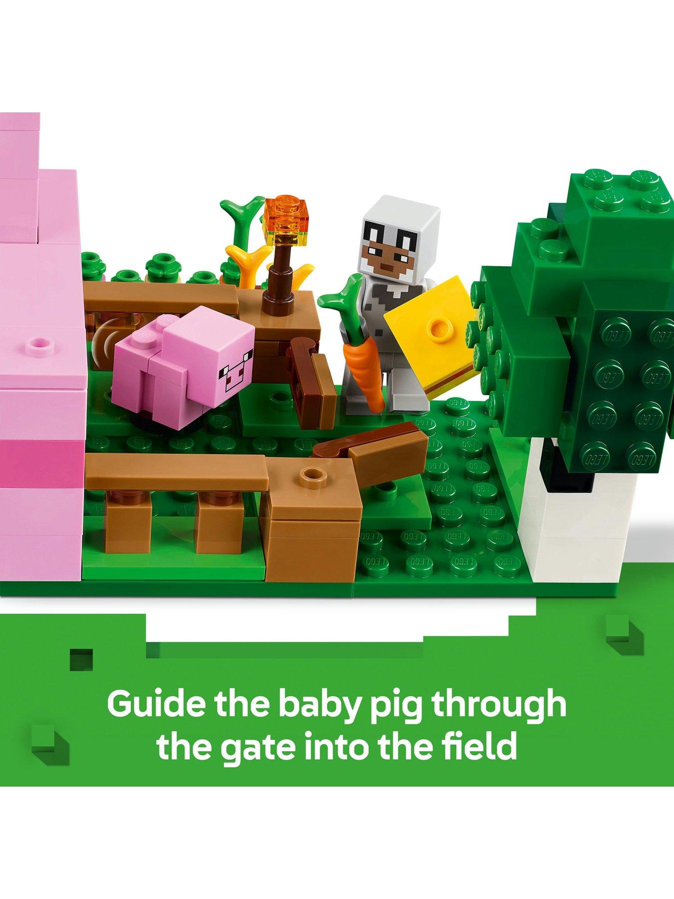  image of lego-minecraft-the-baby-pig-house-toy-for-kids-21268