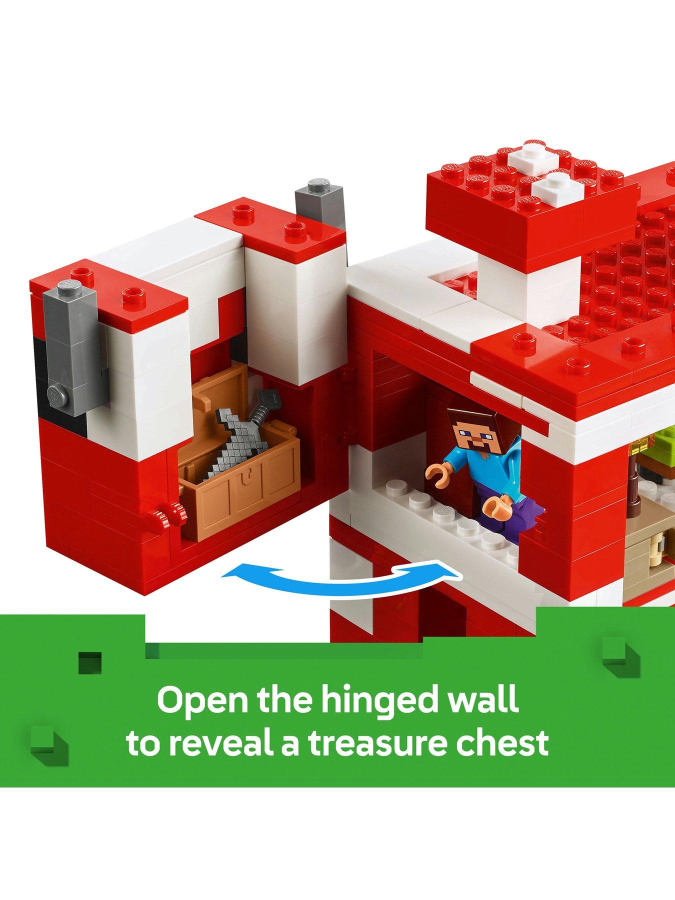 Image 4 of 8 of LEGO Minecraft The Mooshroom House Toy Playset 21270