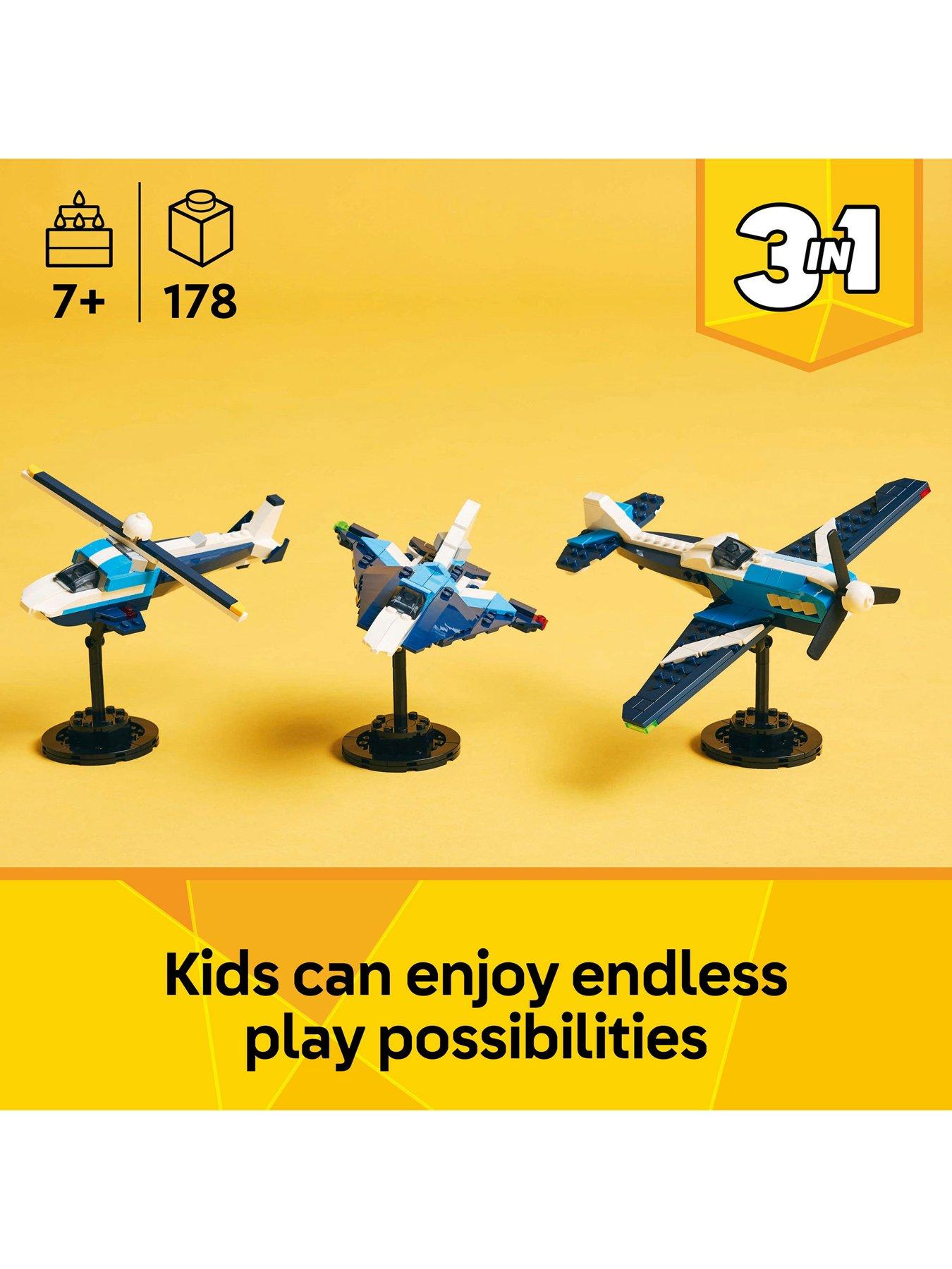 image of lego-creator-3in1-aircraft-race-plane-toy-set-31160