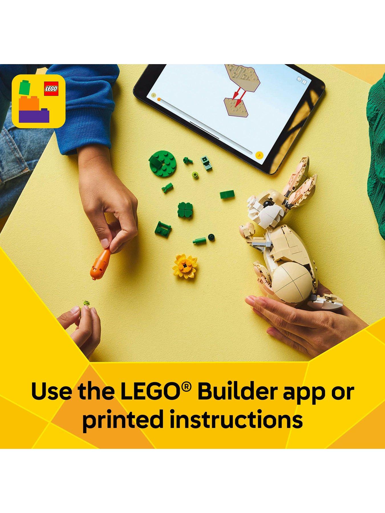  image of lego-creator-3in1-cute-bunny-toy-animal-set-31162