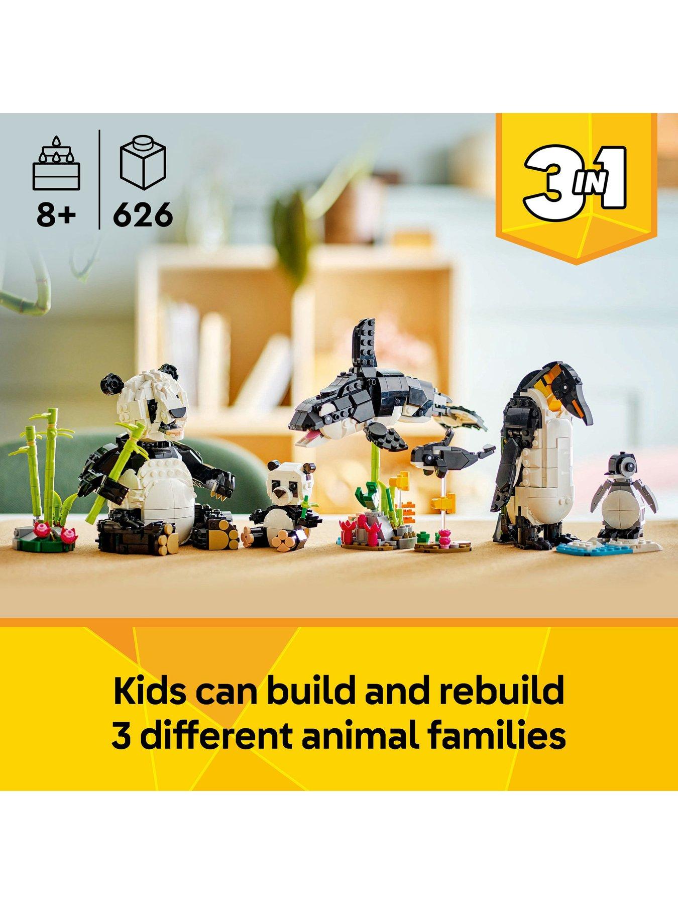Image 2 of 8 of LEGO Creator 3-in-1 Wild Animals: Panda Family 31165