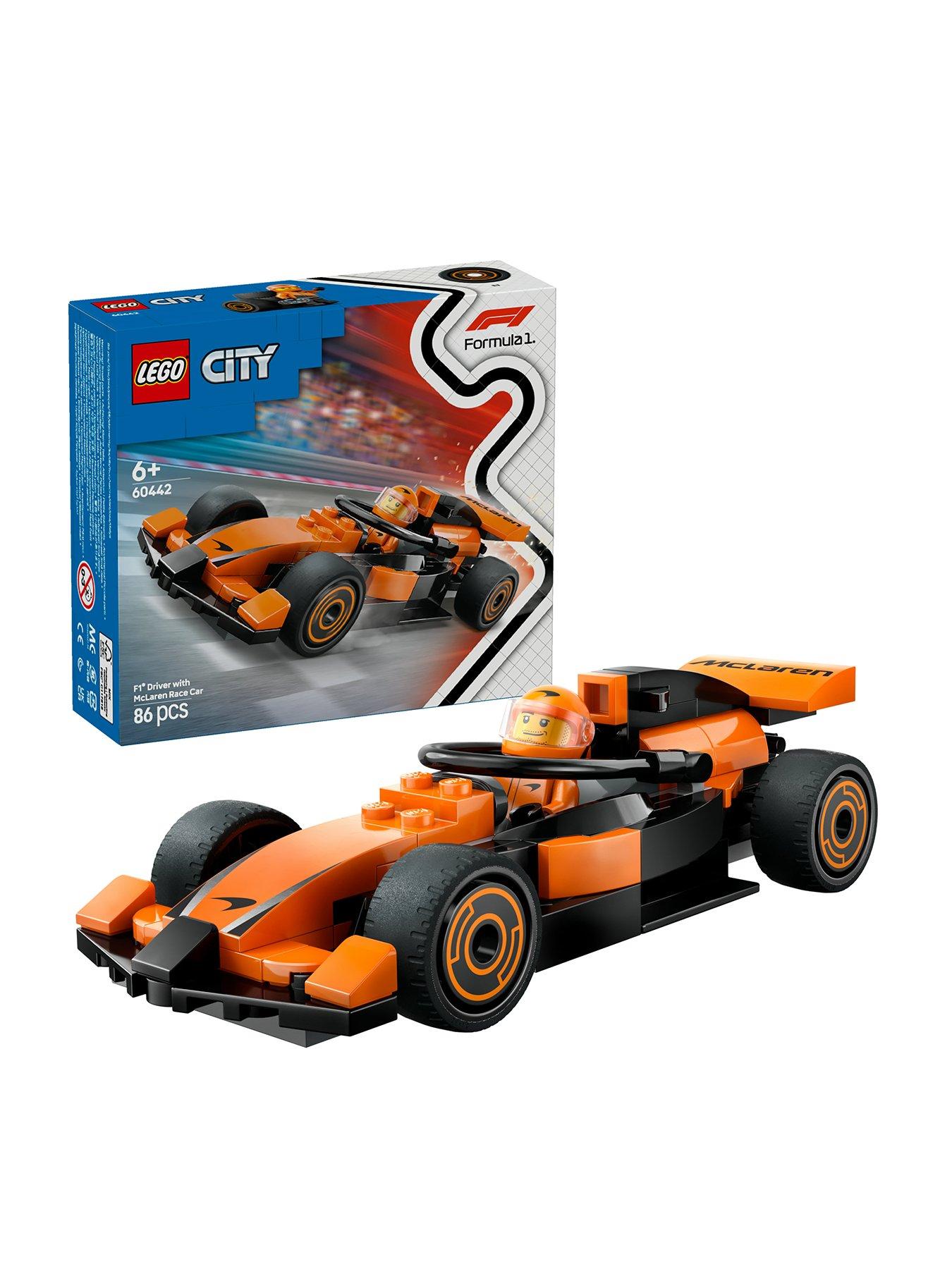 Image 1 of 7 of LEGO City F1 Driver with McLaren Race Car Toy 60442