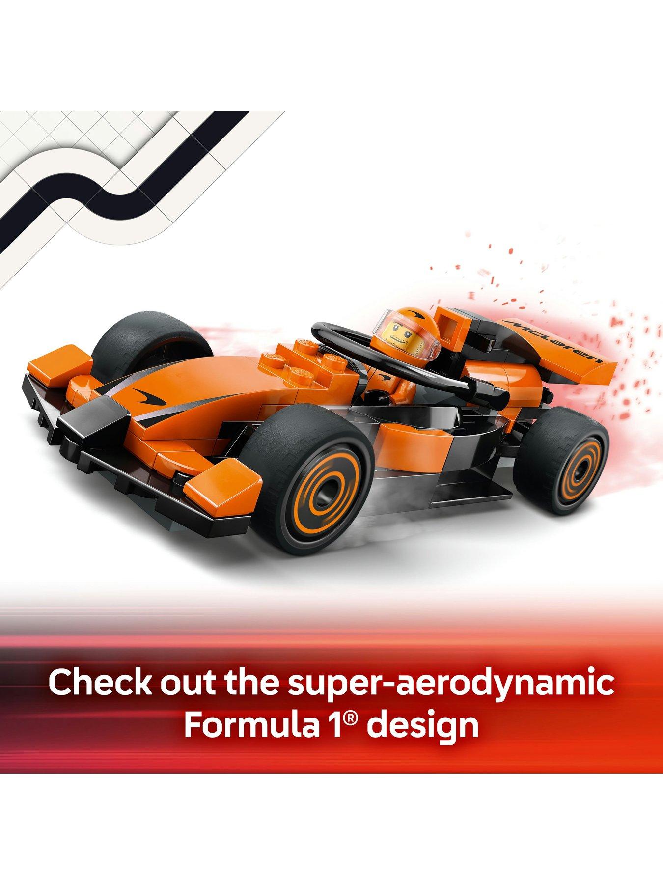 Image 3 of 7 of LEGO City F1 Driver with McLaren Race Car Toy 60442