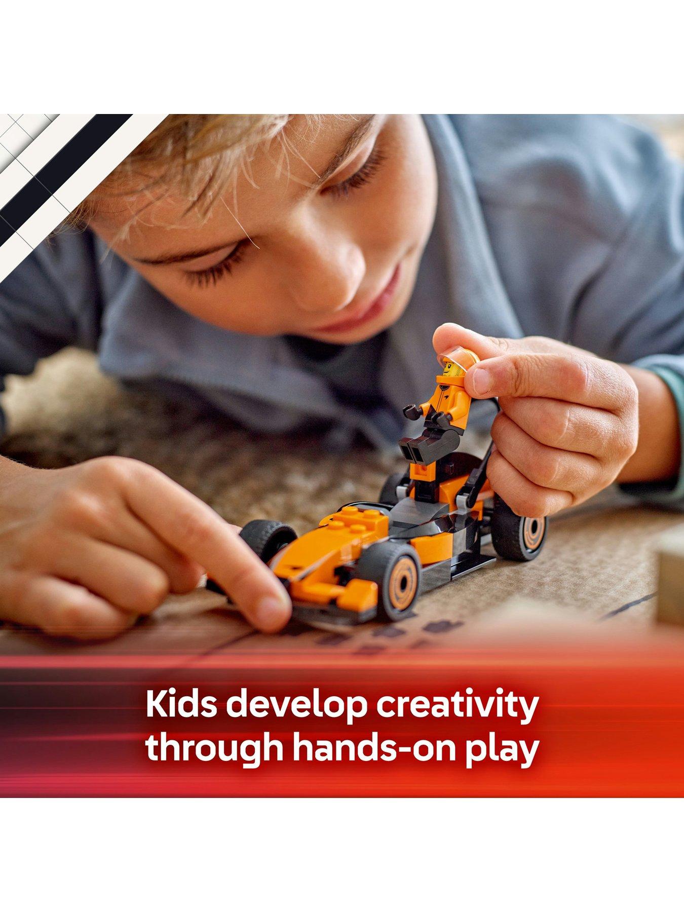  image of lego-city-f1-driver-with-mclaren-race-car-toy-60442