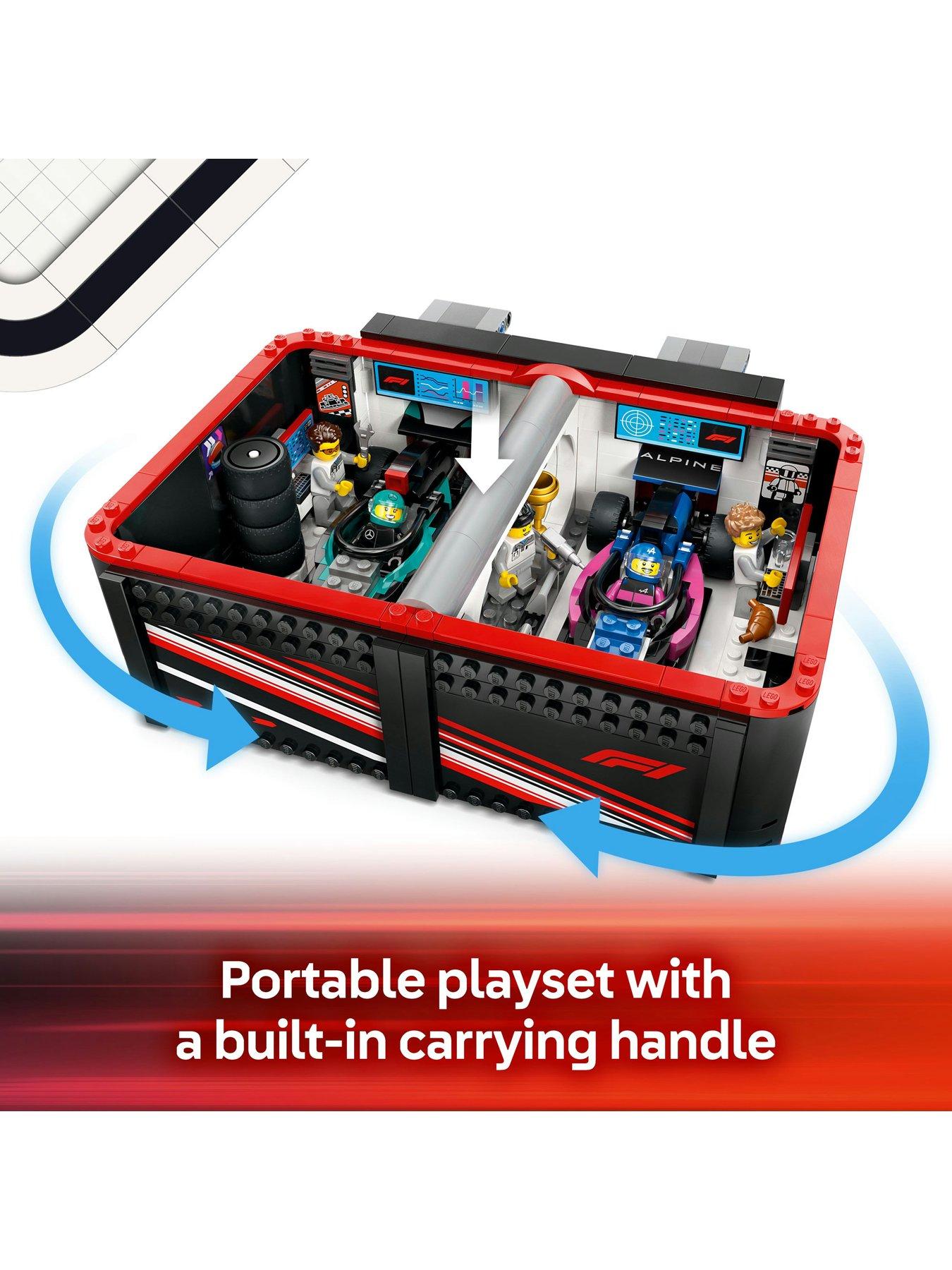  image of lego-city-f1-garage-amp-mercedes-amg-amp-alpine-cars-60444