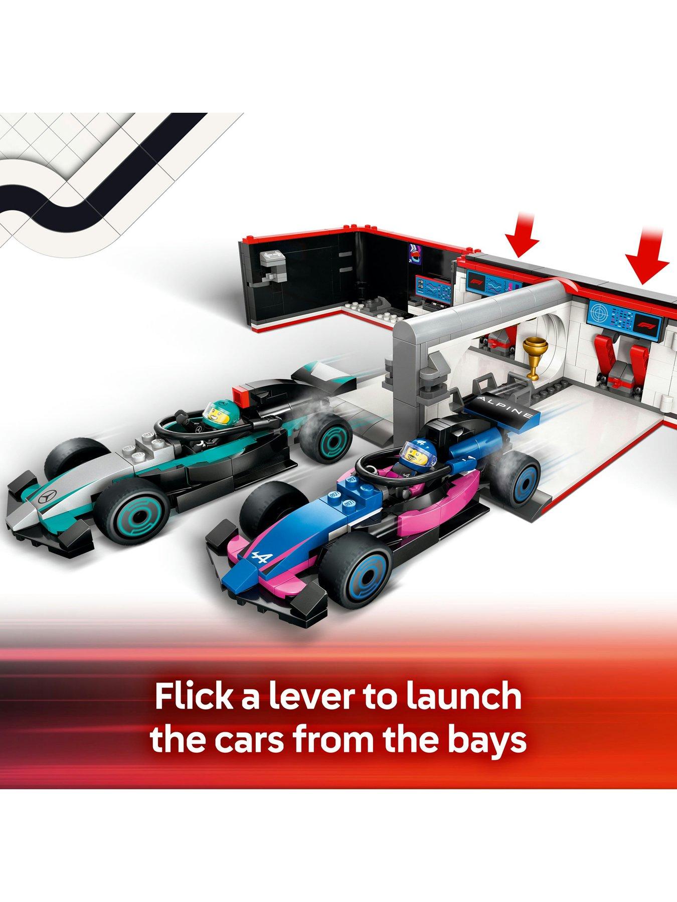  image of lego-city-f1-garage-amp-mercedes-amg-amp-alpine-cars-60444