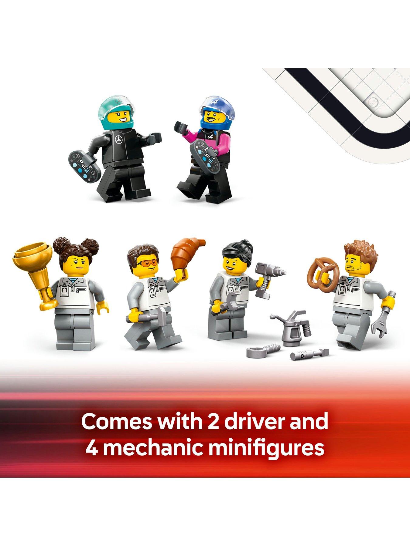  image of lego-city-f1-garage-amp-mercedes-amg-amp-alpine-cars-60444