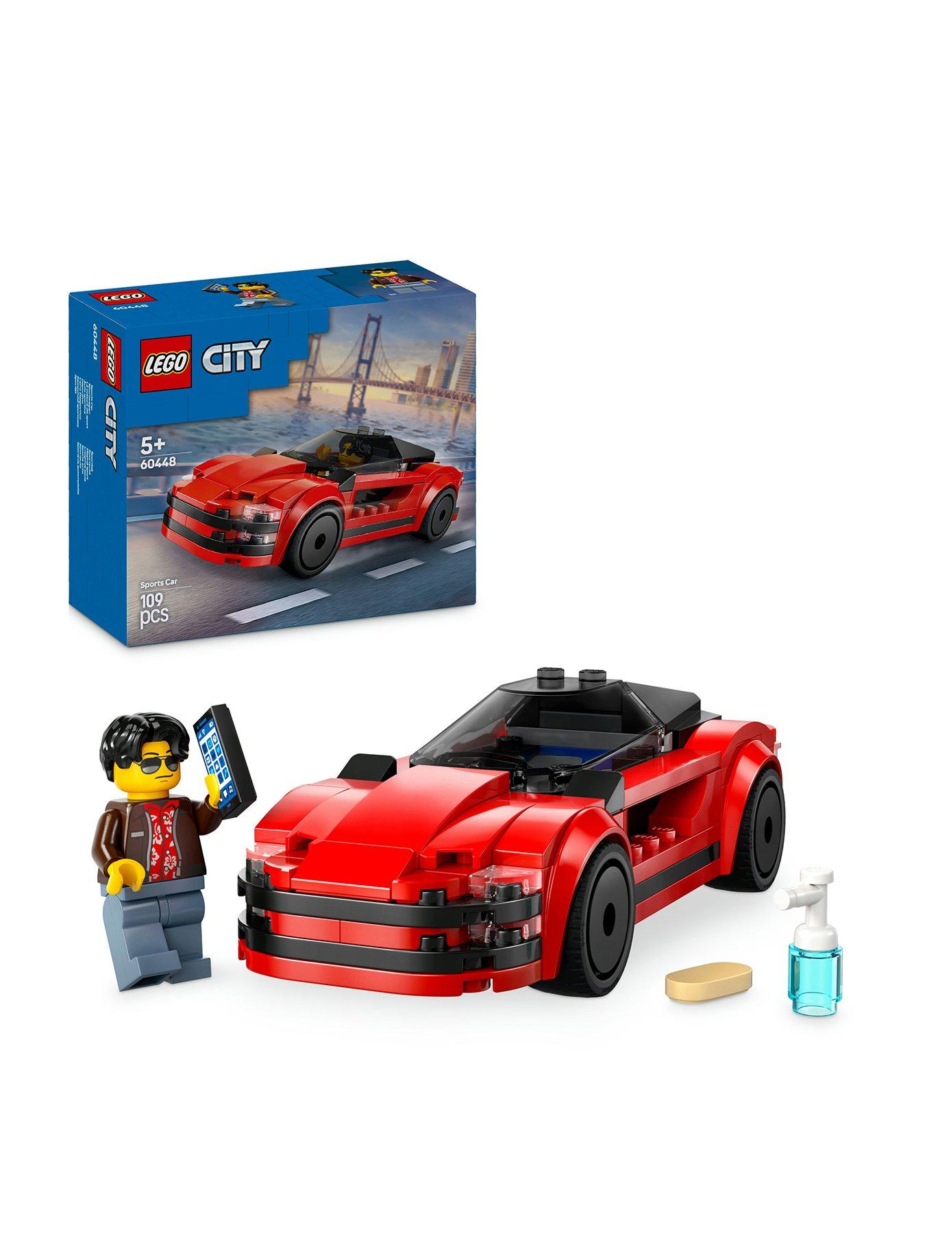 LEGO City Red Sports Car Toy Vehicle Set 60448 | Littlewoods