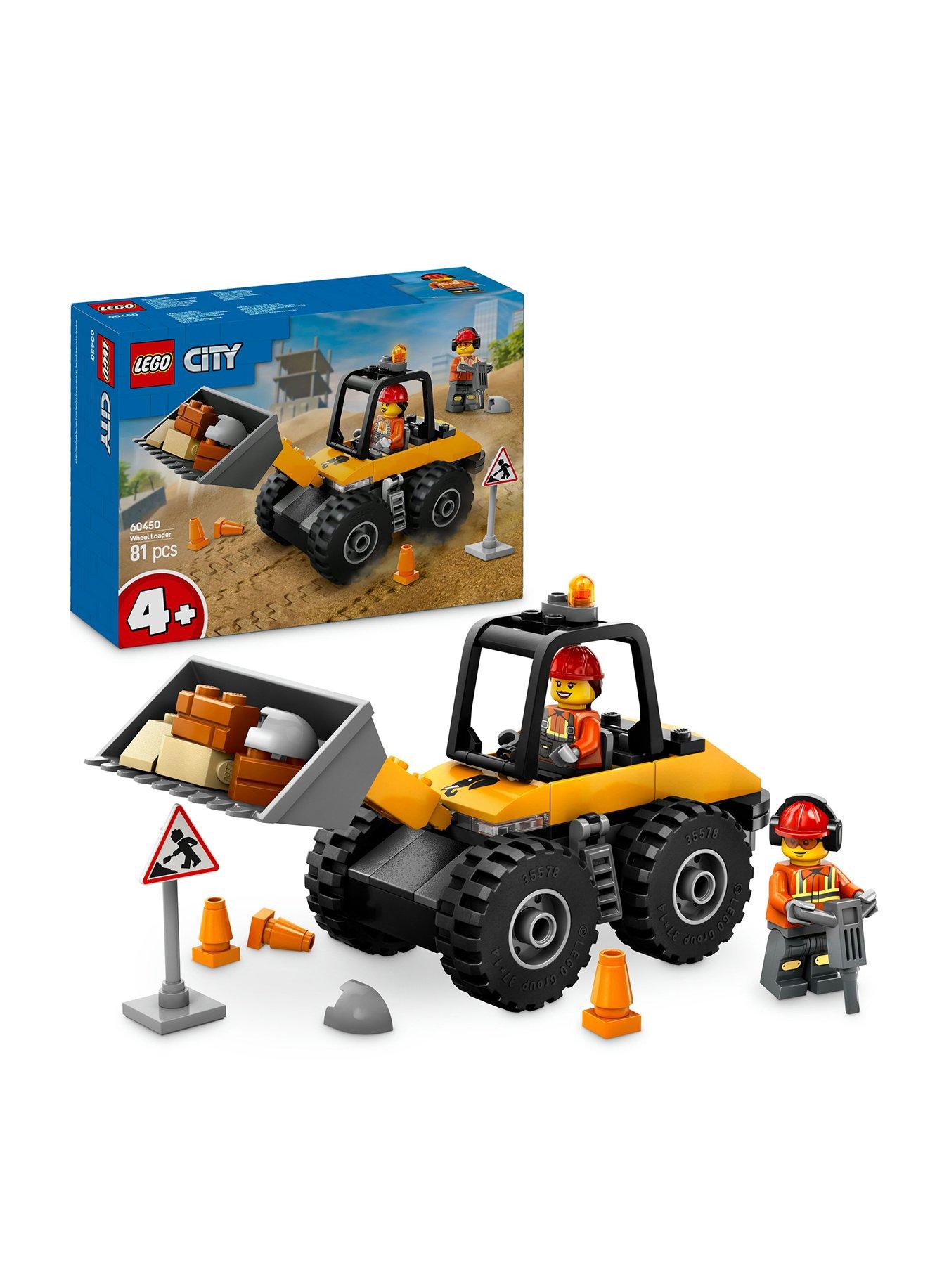 Image 1 of 8 of LEGO City Yellow Construction Wheel Loader Set 60450