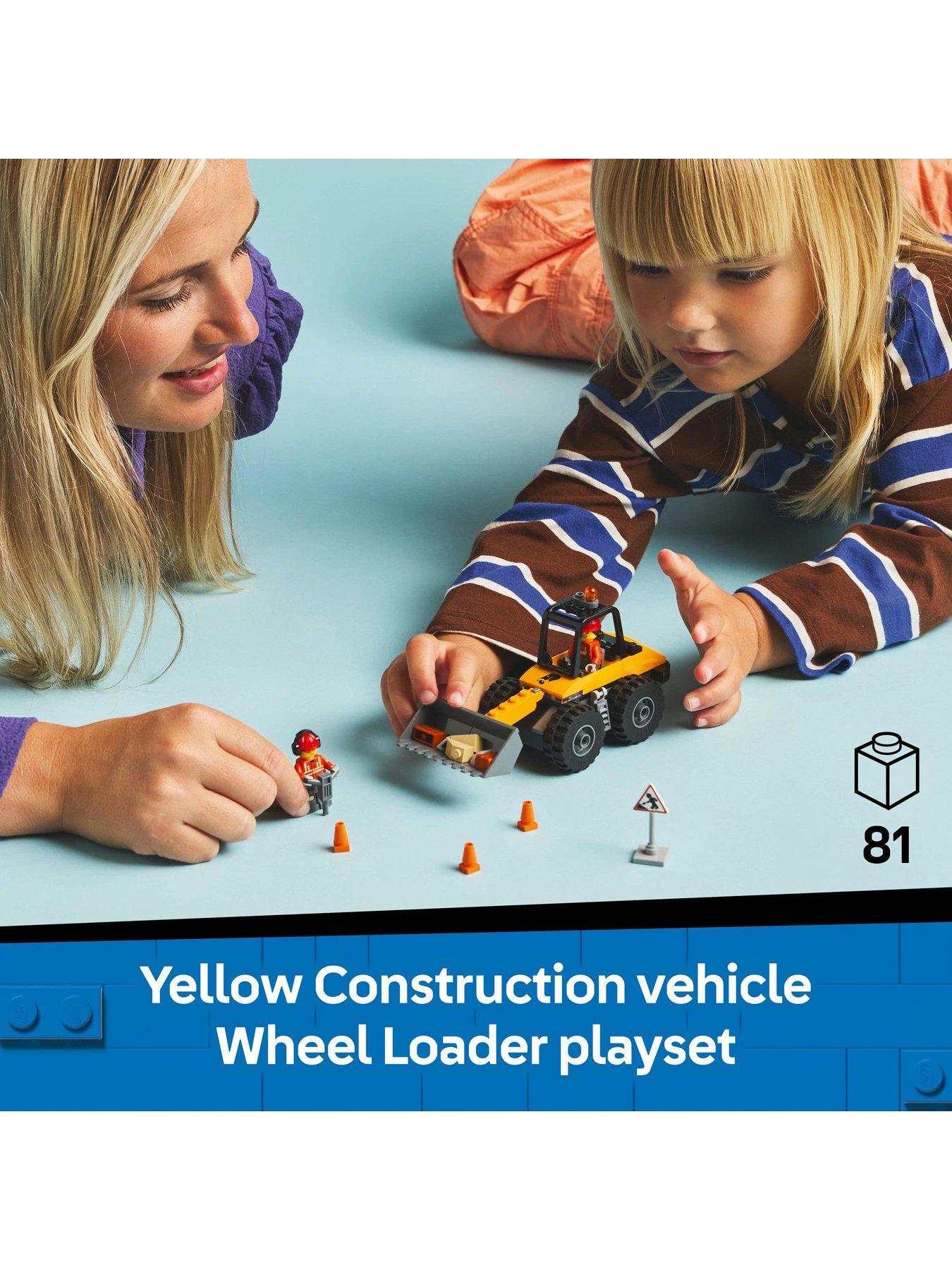 Image 2 of 8 of LEGO City Yellow Construction Wheel Loader Set 60450
