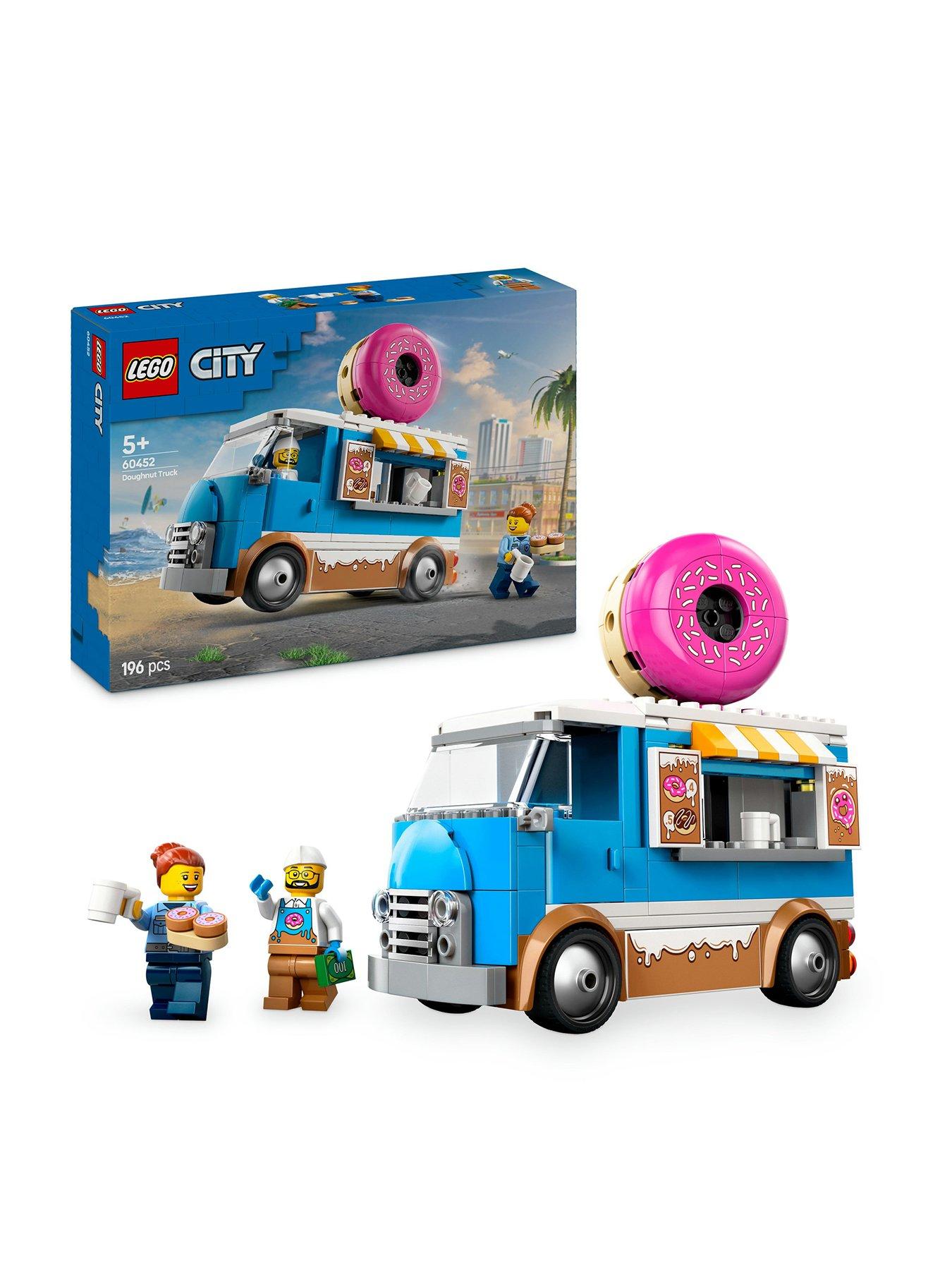 LEGO City Doughnut Truck Set with Toy Food 60452