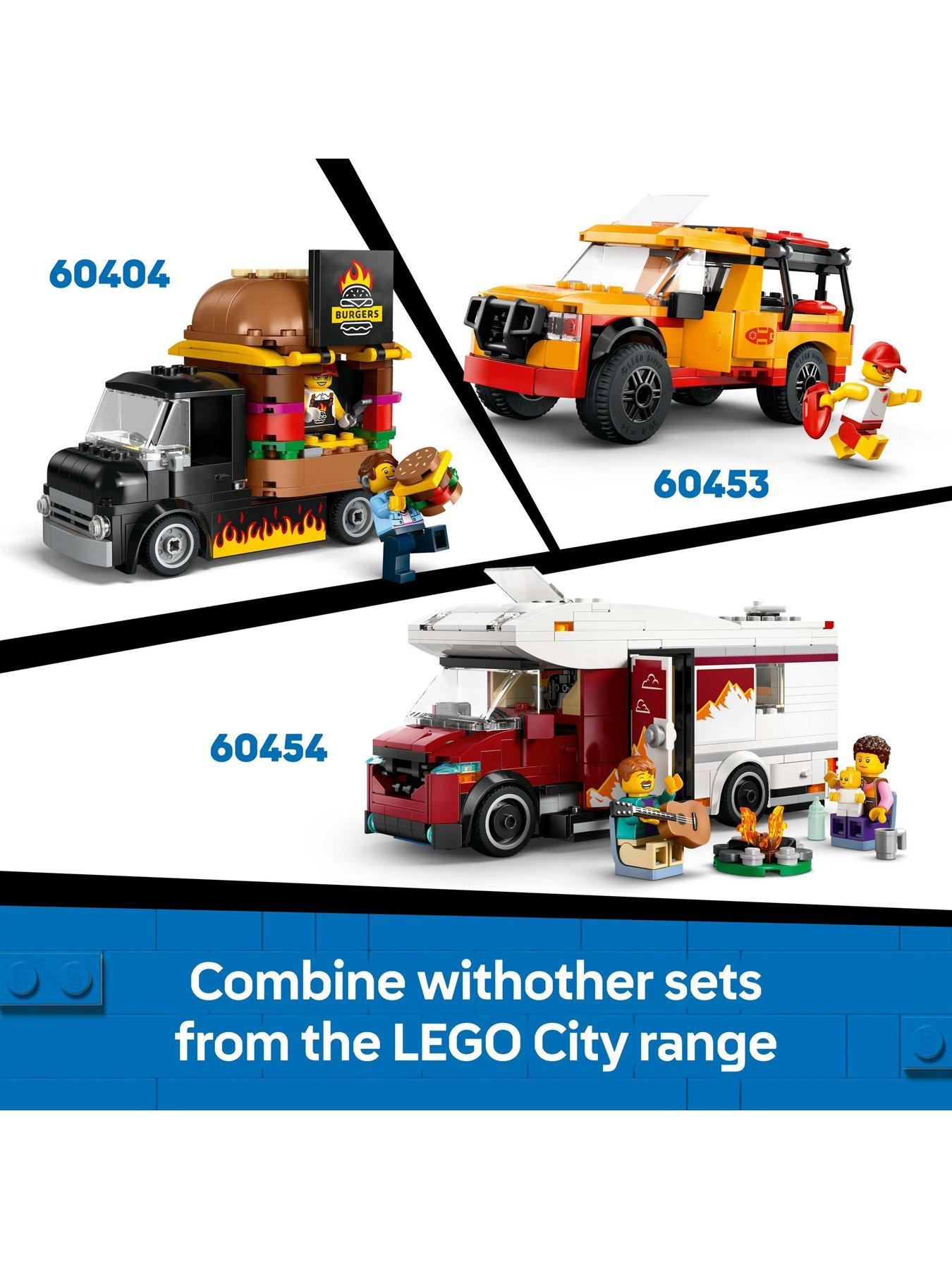  image of lego-city-doughnut-truck-set-with-toy-food-60452
