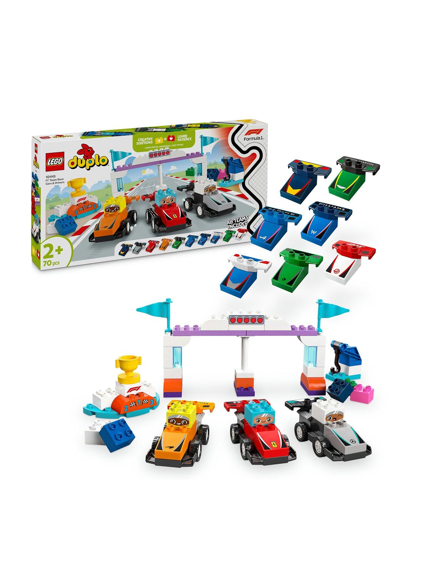 LEGO Duplo F1 Team Race Cars  &  Drivers Toy Set 10445