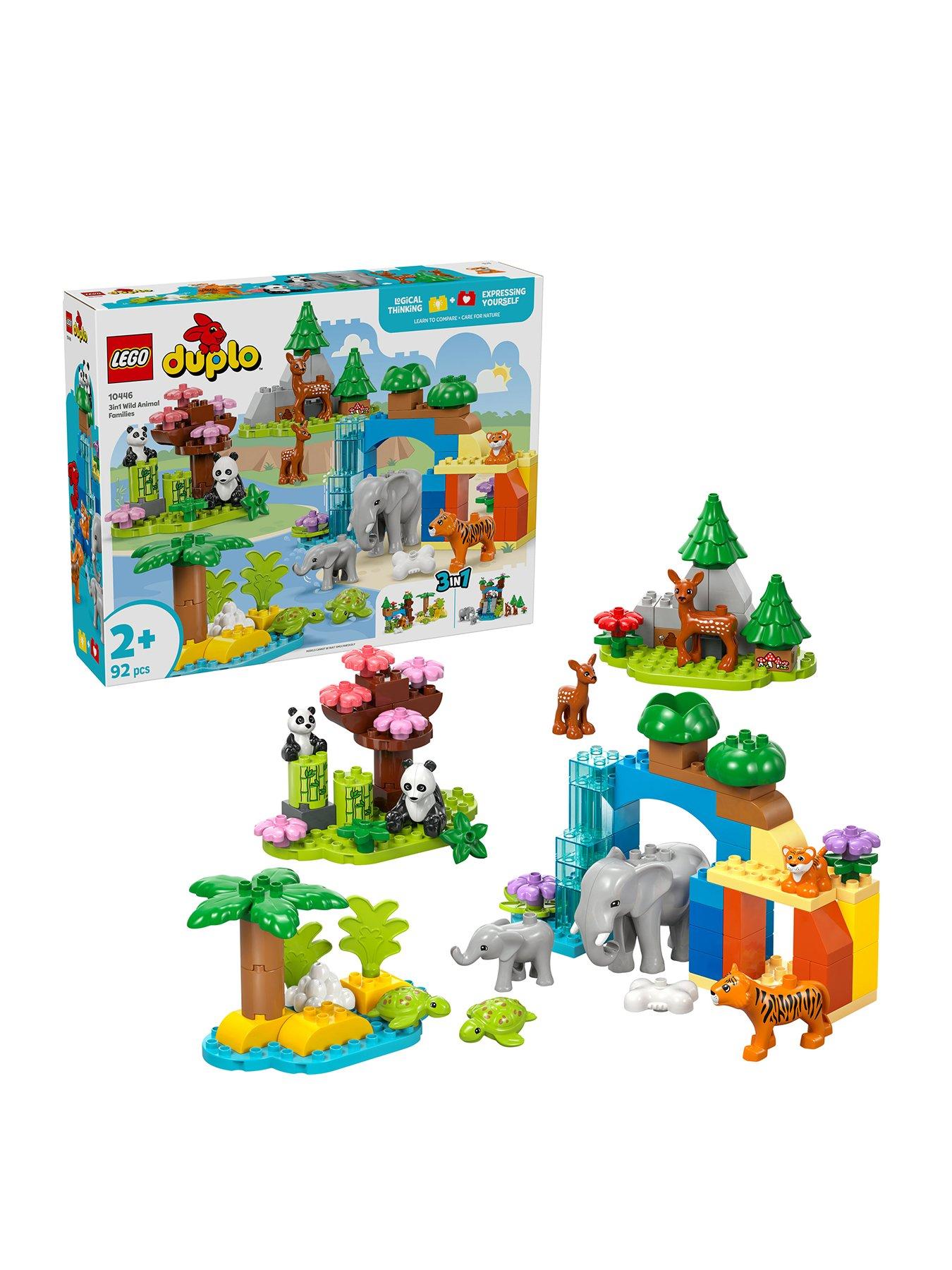 LEGO Duplo 3in1 Wild Animal Families Toy Set 10446