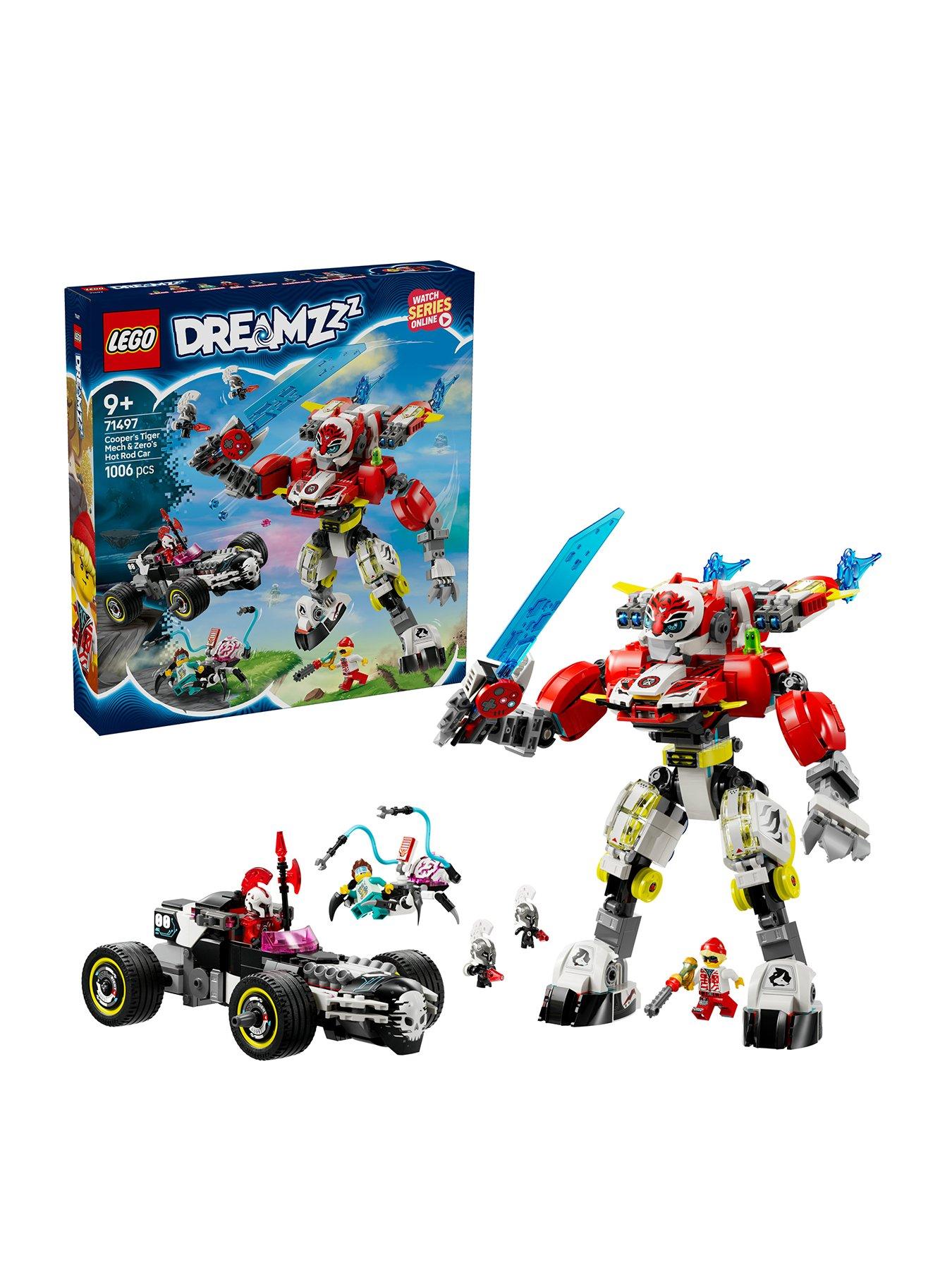 LEGO DreamZzz Cooper’s Tiger Mech  &  Zero’s Hot Rod Car Toy 71497