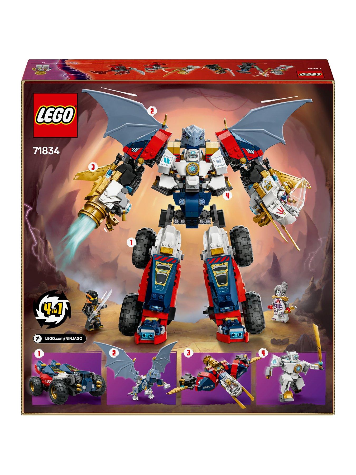 LEGO Ninjago 4in1 Zane's Ultra Combiner Mech 71834 | Littlewoods