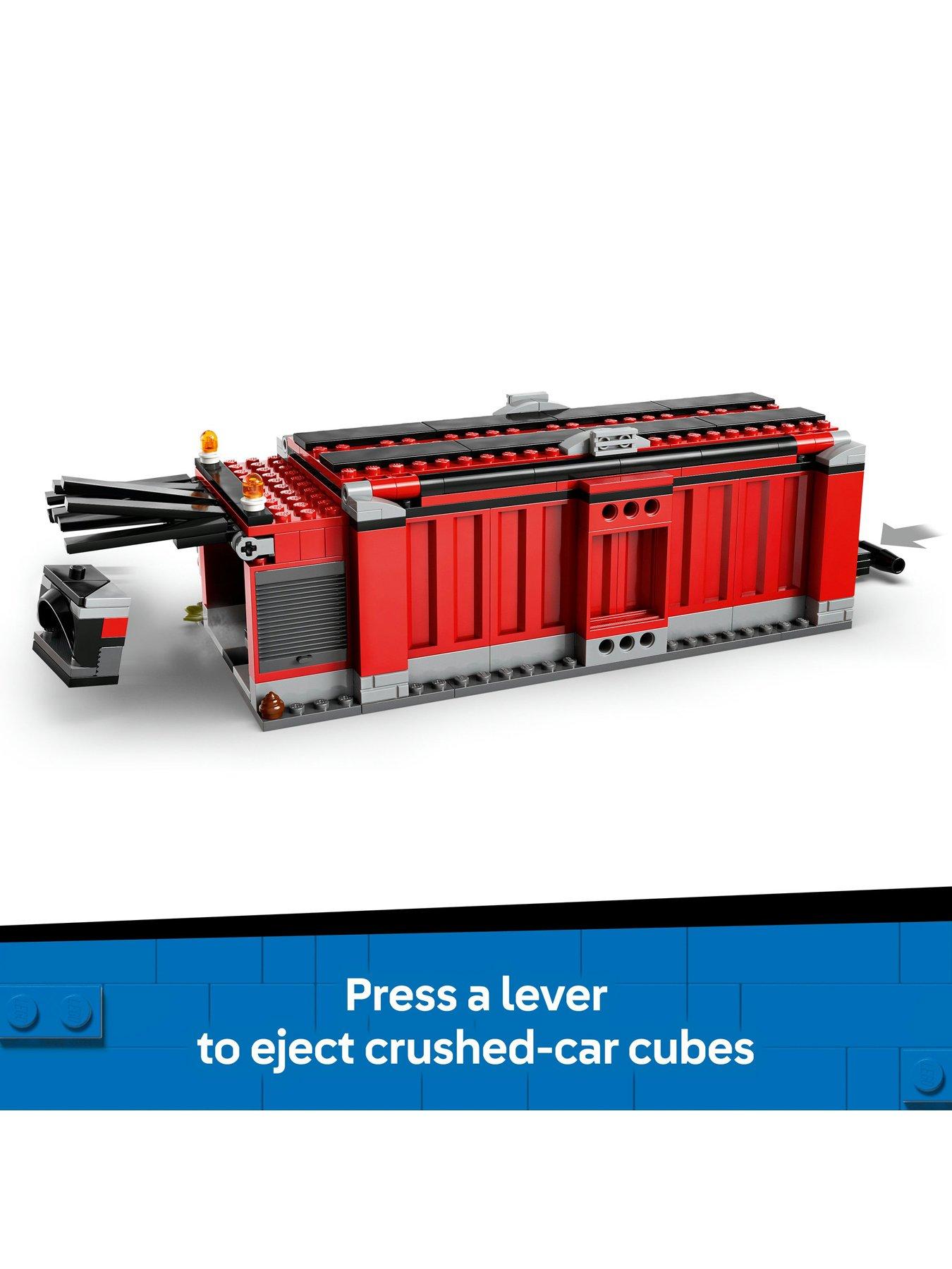  image of lego-city-scrapyard-with-cars-and-crane-toy-60472