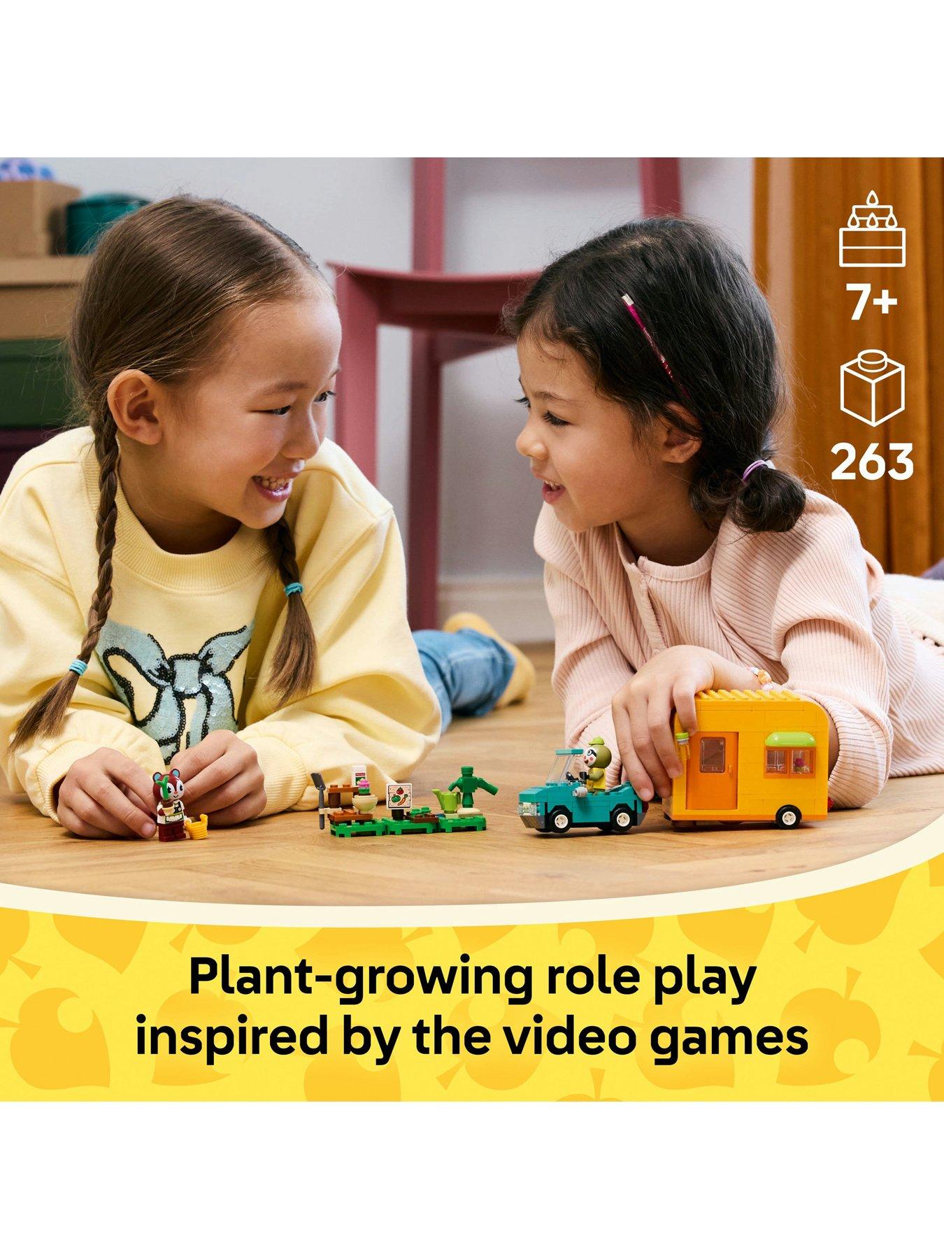  image of lego-animal-crossing-leifs-caravan-amp-garden-shop