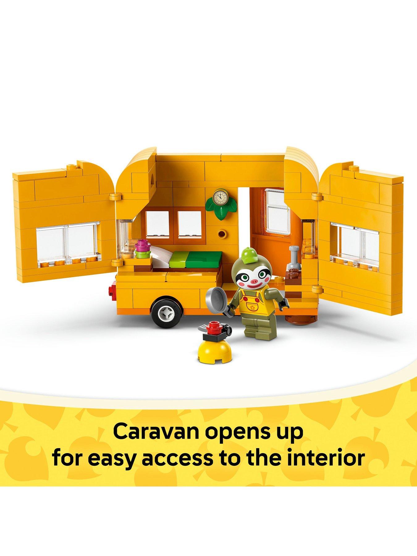  image of lego-animal-crossing-leifs-caravan-amp-garden-shop