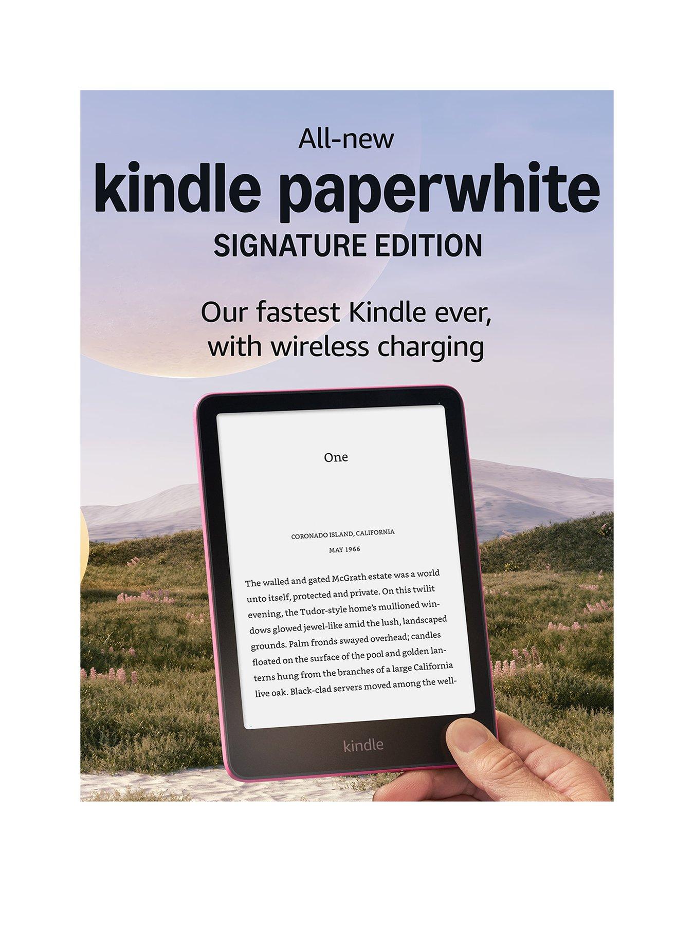 Image 2 of 7 of Amazon Kindle Paperwhite Signature Edition (32GB) - Metallic Raspberry