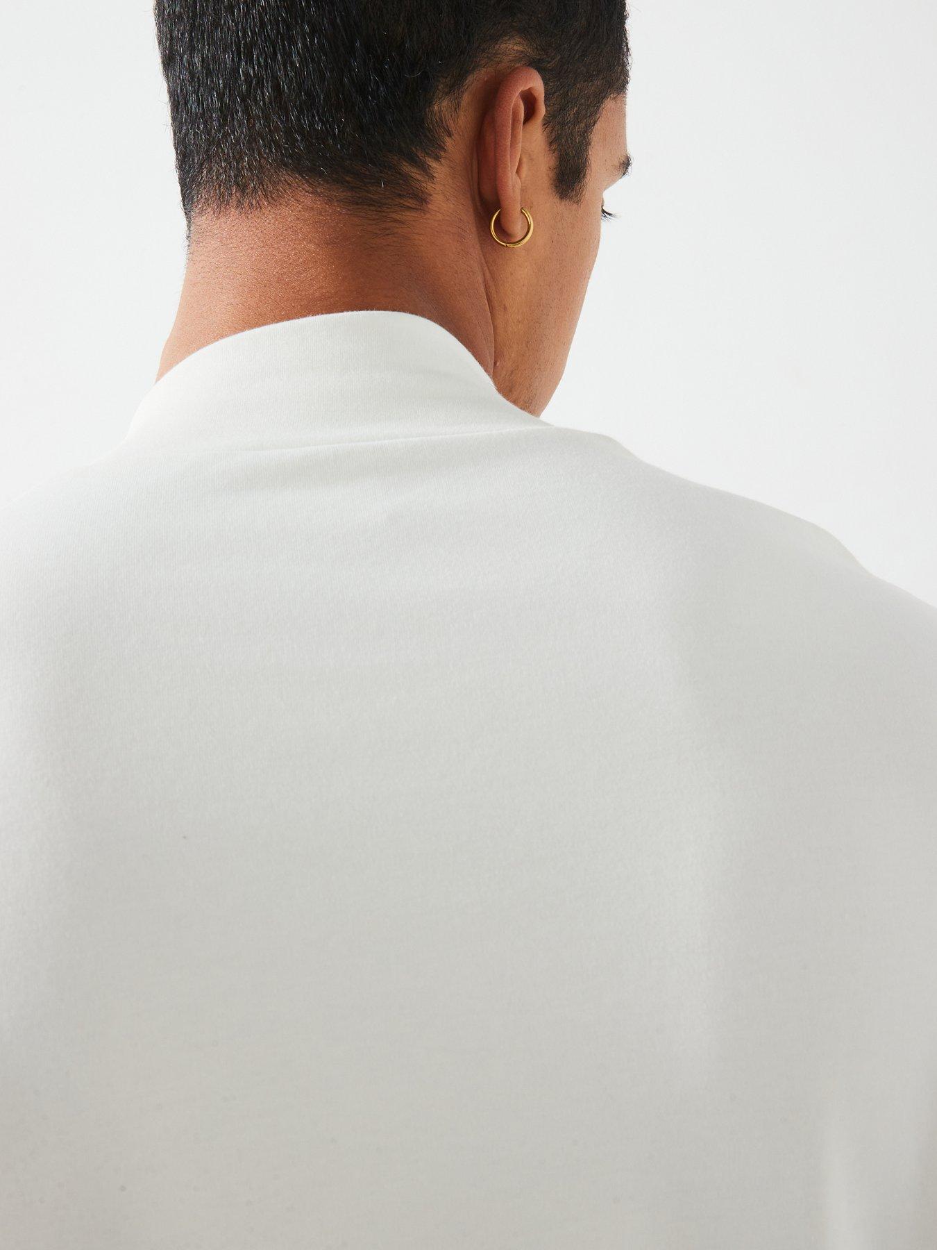  image of mango-luton-long-sleeved-high-neck-t-shirt-cream