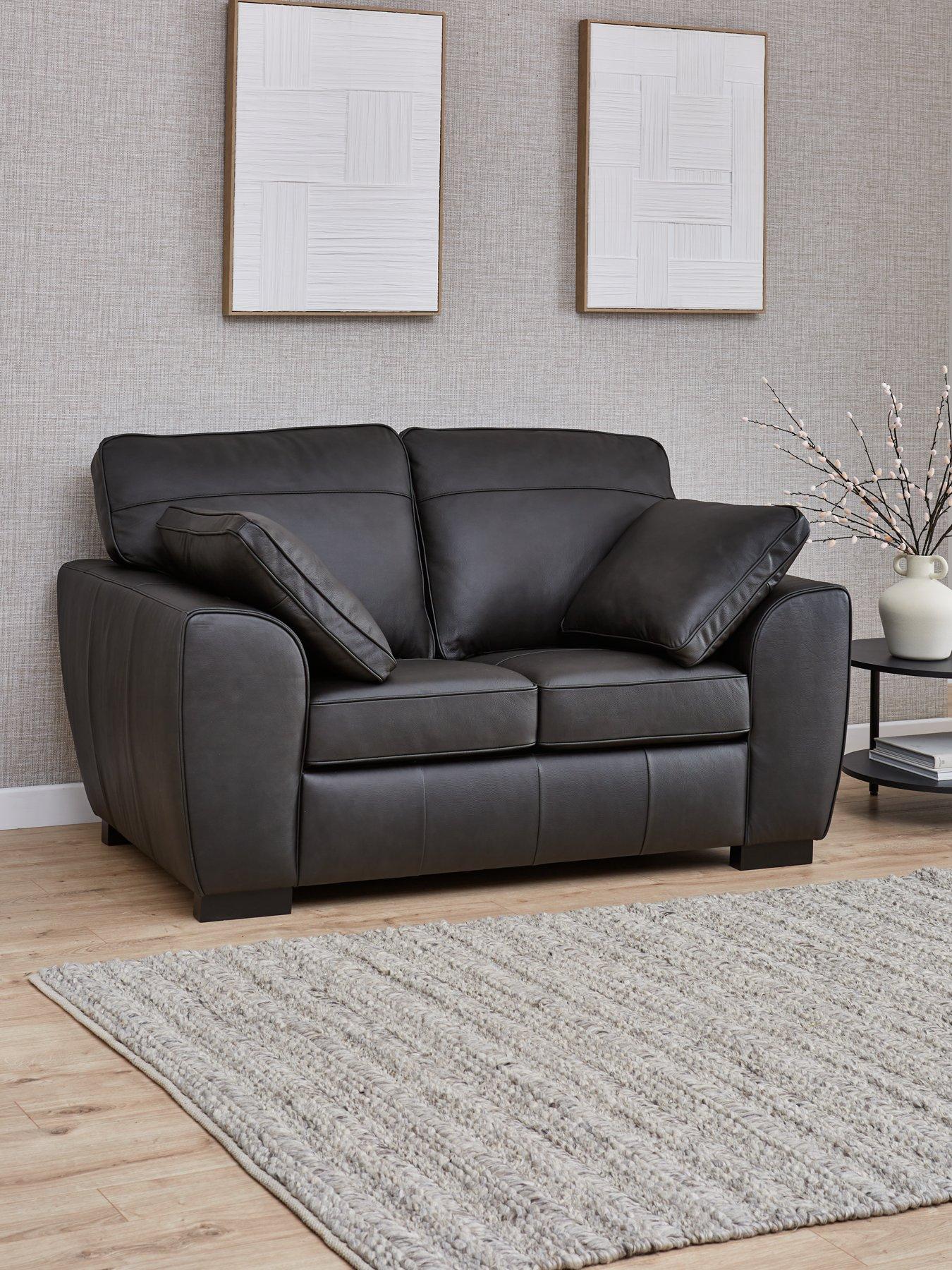 Image 1 of 6 of The Very Collection Sona Italian Leather 2 Seater Sofa - FSC&reg; Certified
