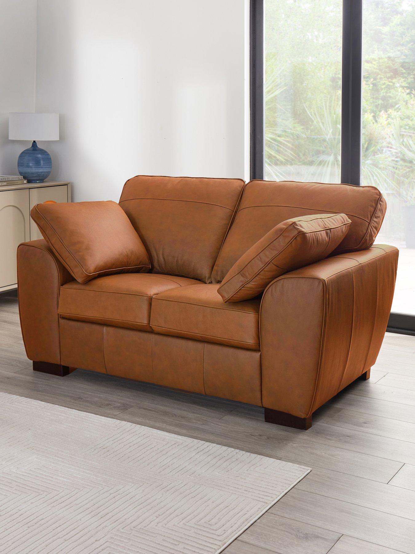 The Very Collection Sona Italian Leather 2 Seater Sofa - FSC® Certified