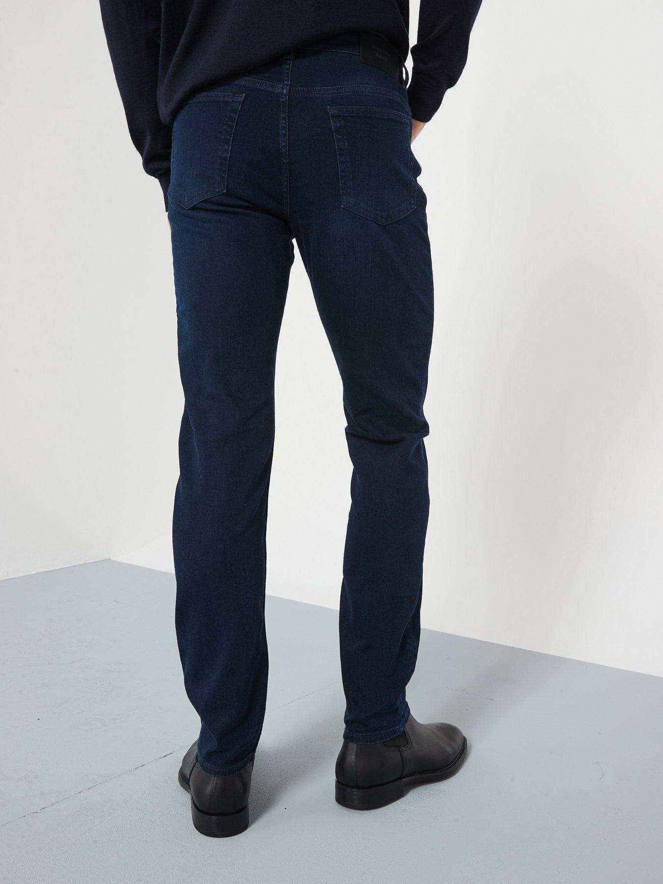  image of mango-patrick-smart-straight-fit-jeans-dark-blue