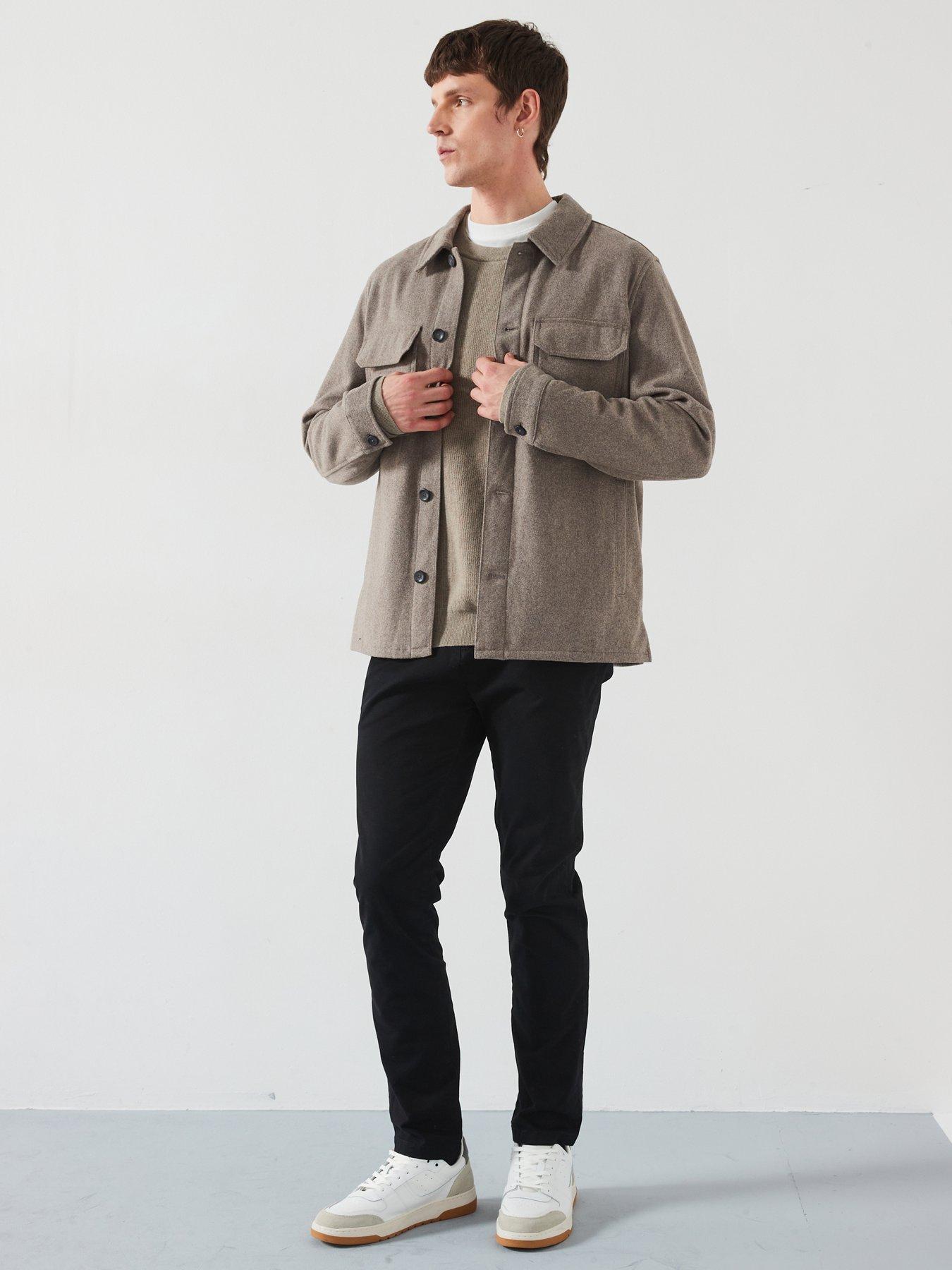  image of mango-paulo-smart-fit-overshirt-grey