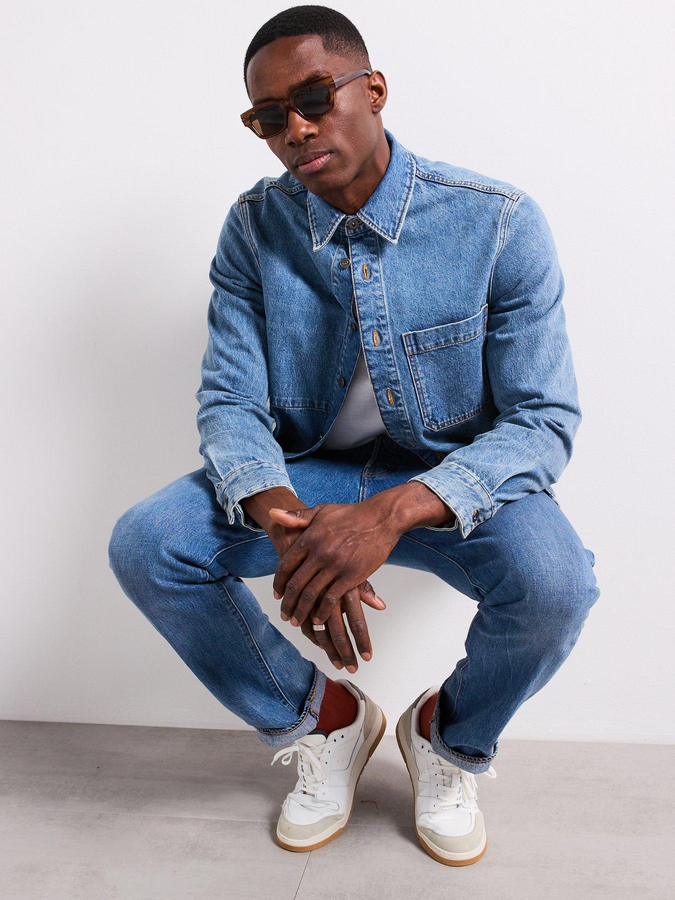 mango-pitch-relaxed-fit-denim-overshirt-dark-blue